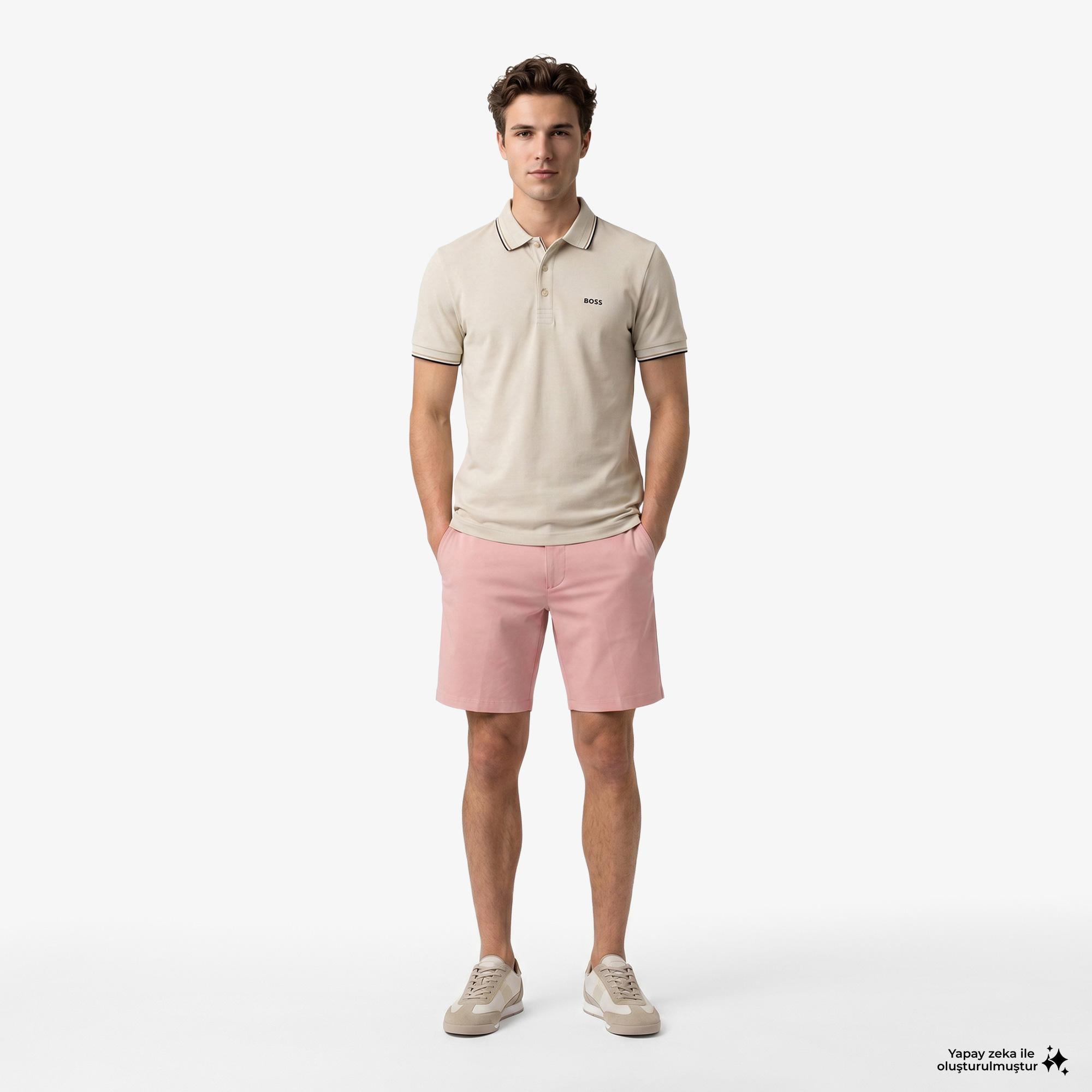 Boss Birdie Paule Erkek Bej Polo