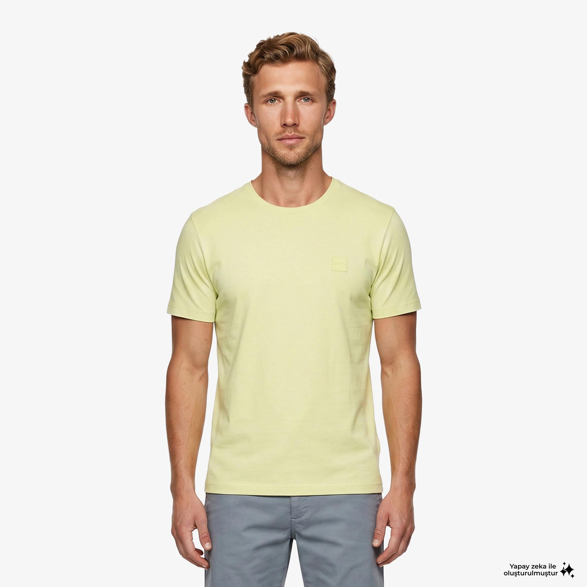 Boss Tales Erkek Bej T-Shirt