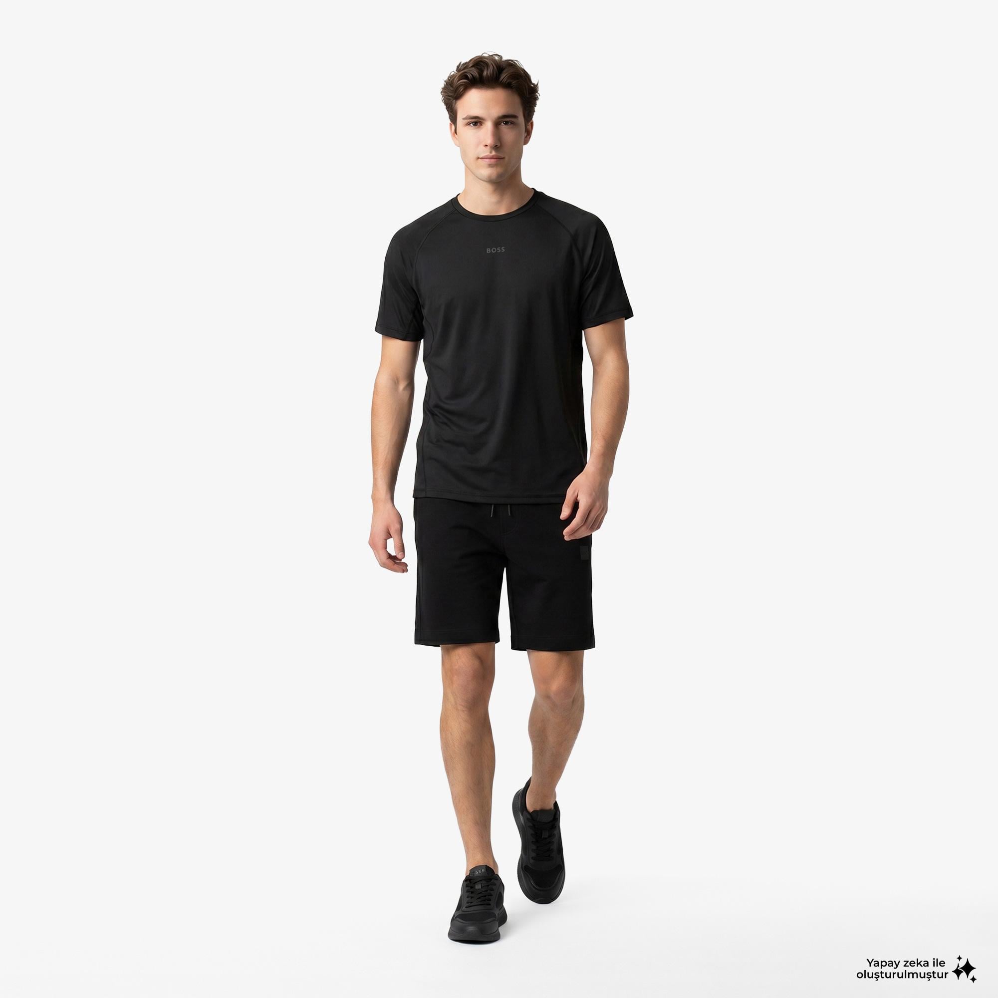 Boss Active Erkek Siyah T-Shirt