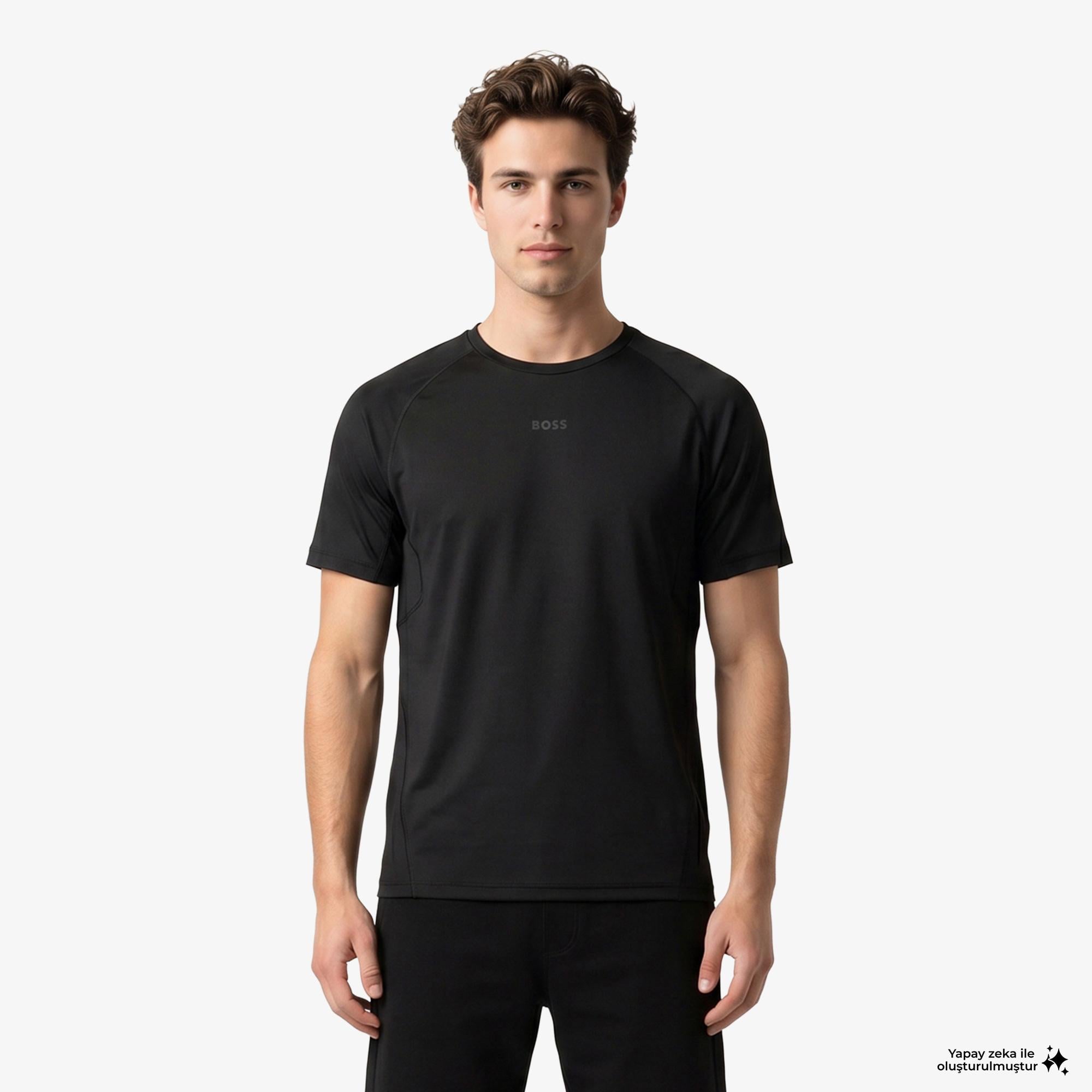 Boss Active Erkek Siyah T-Shirt