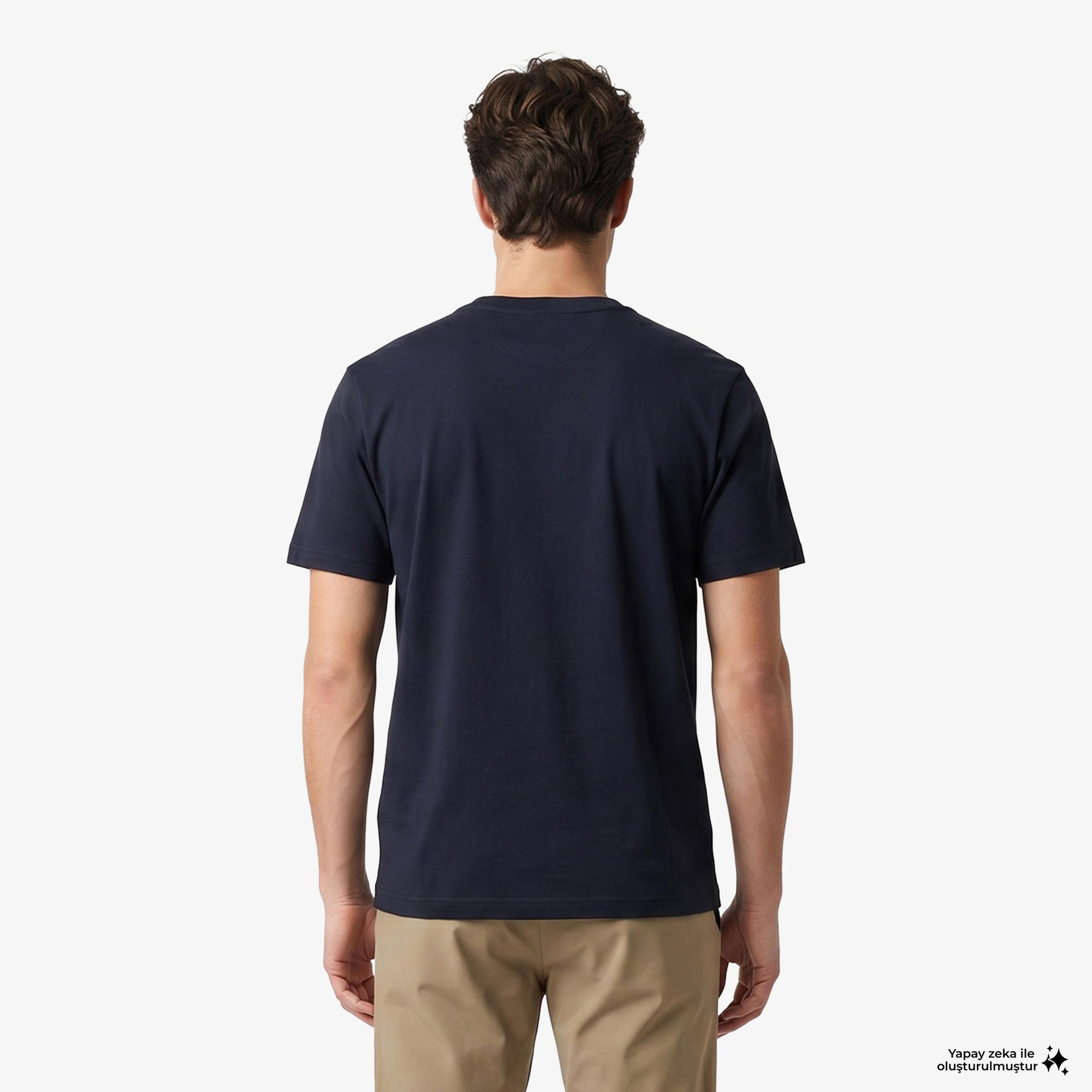 Boss Terrace Logo Erkek Lacivert T-Shirt