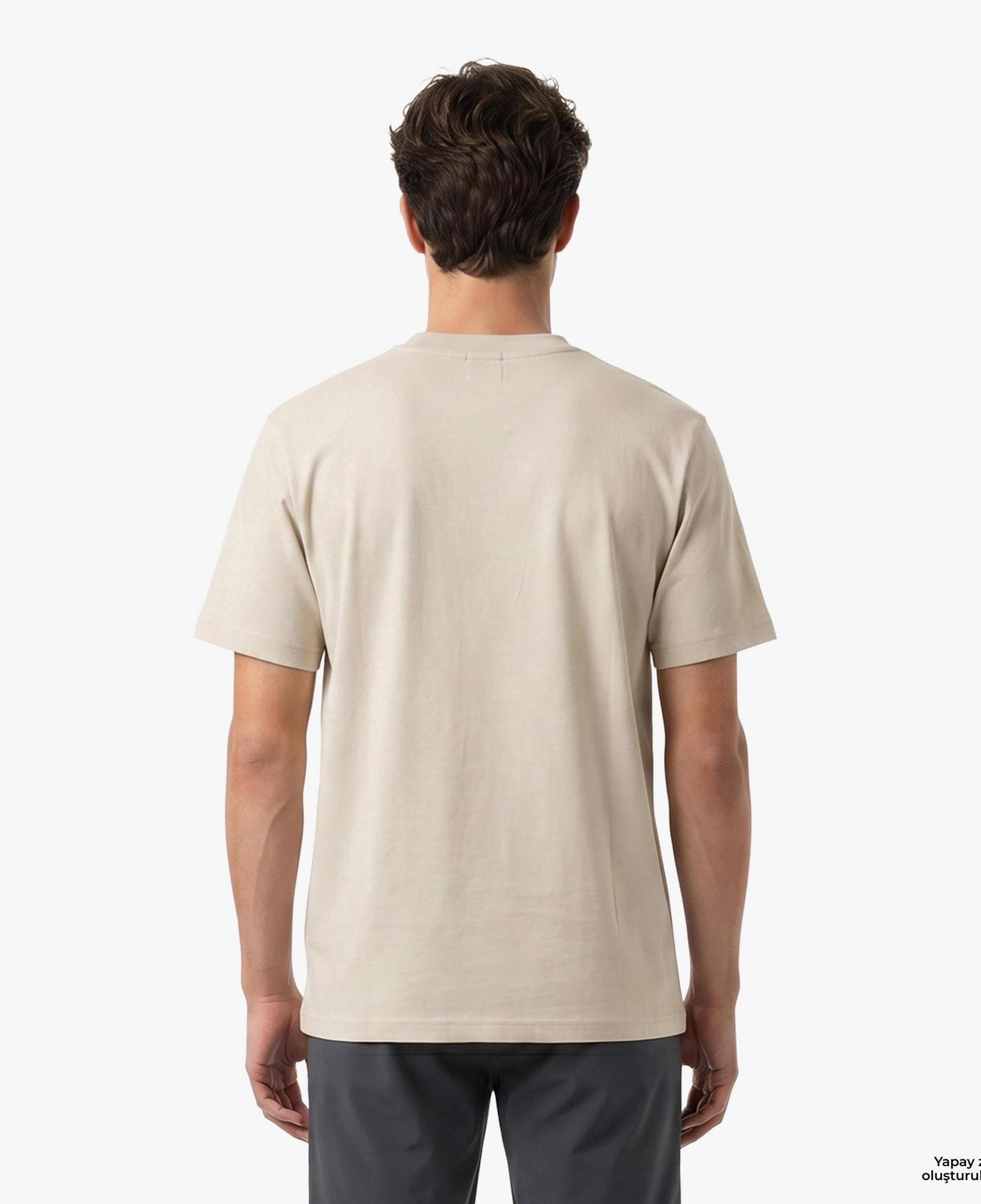 Boss Terrace Photo Erkek Bej T-Shirt