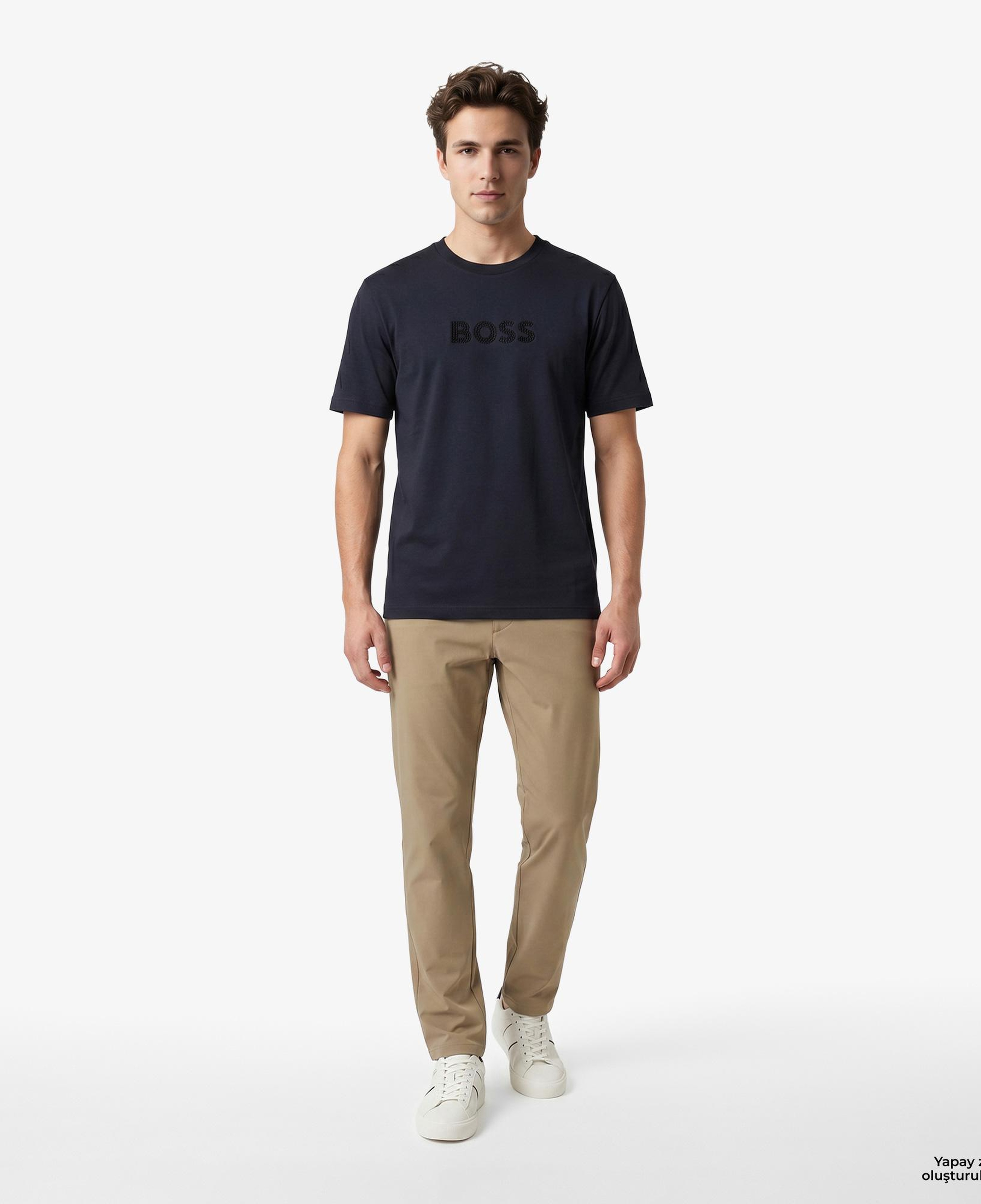 Boss Terrace Logo Erkek Lacivert T-Shirt