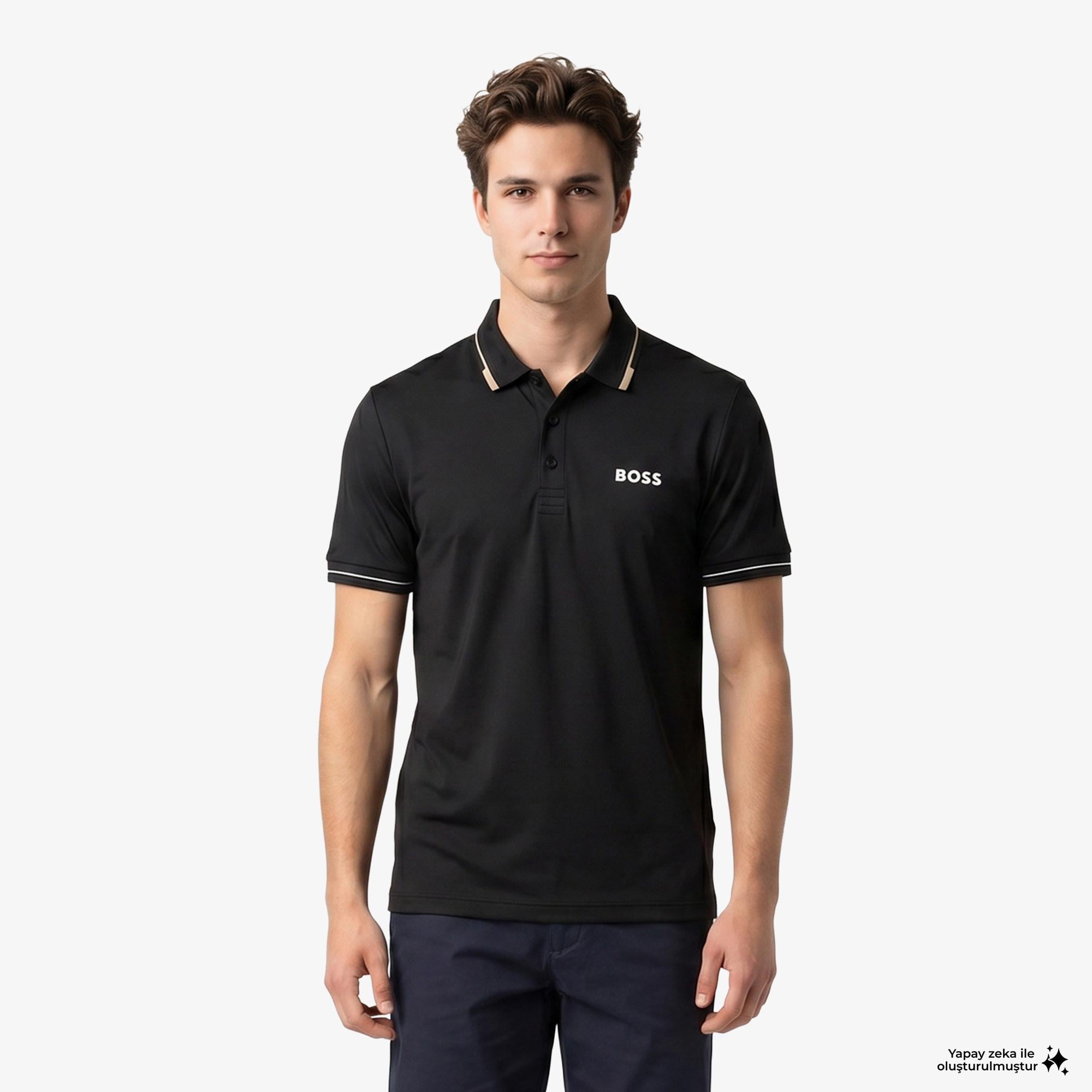 Boss Paul Pro Erkek Siyah Polo