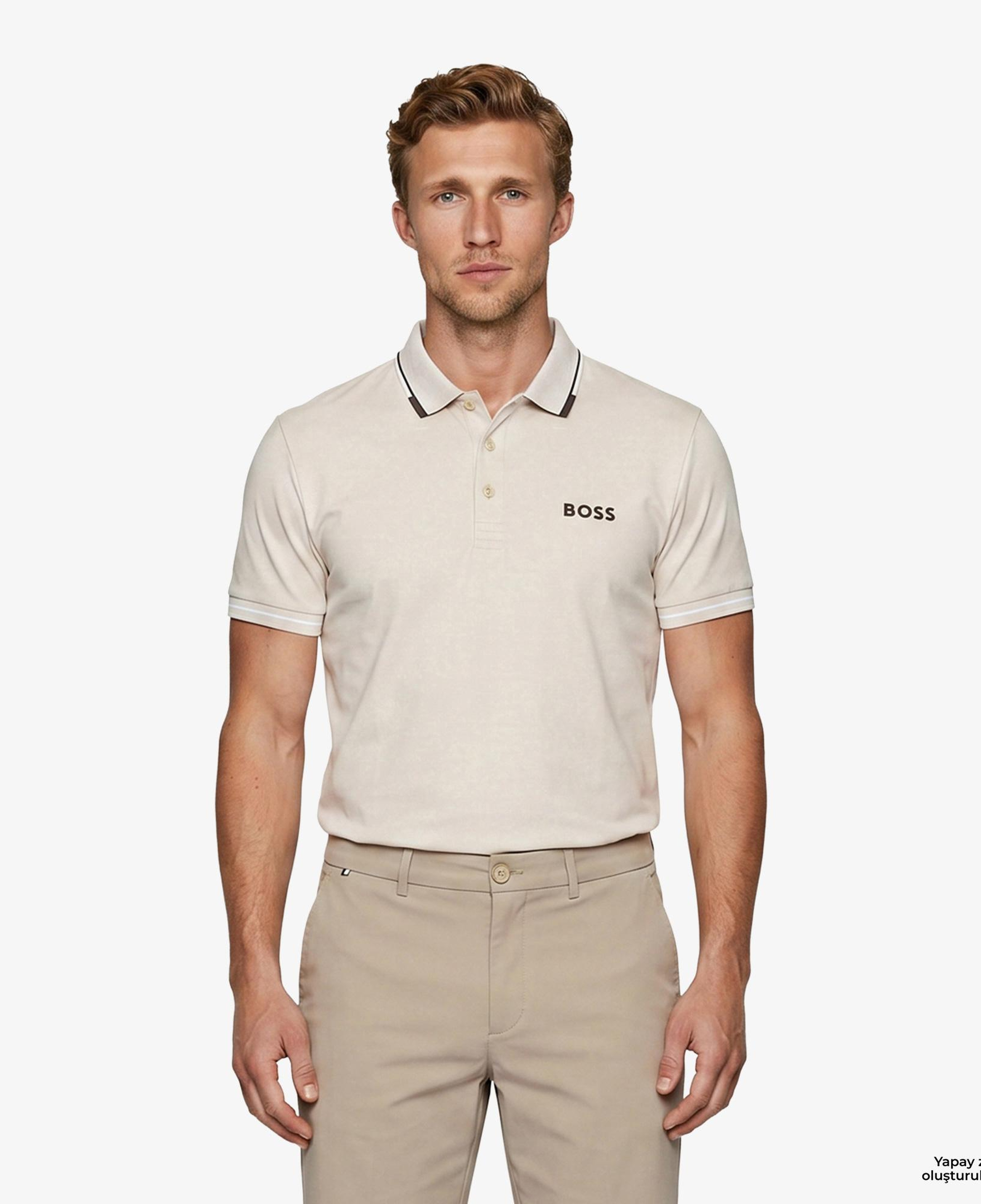 Boss Paul Pro Erkek Bej Polo