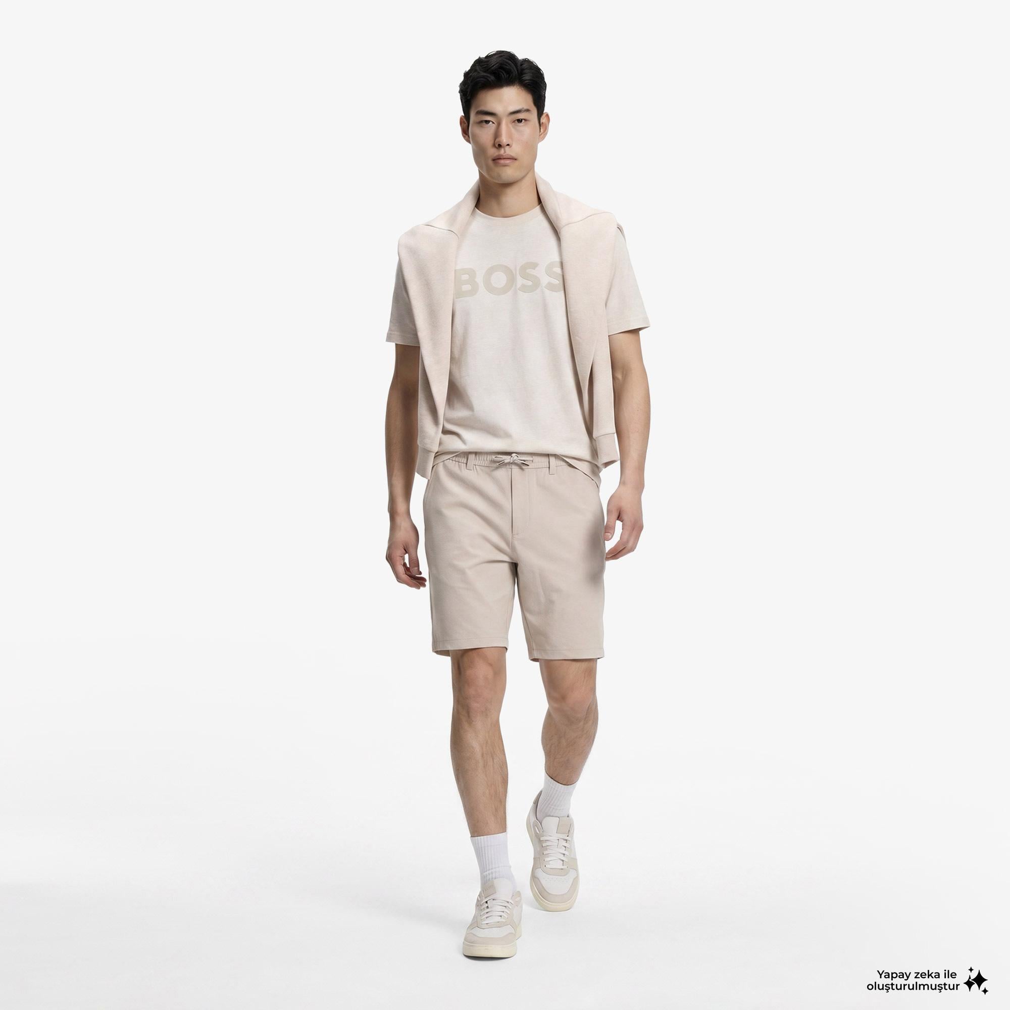 Boss Tapered Erkek Gri Pantolon