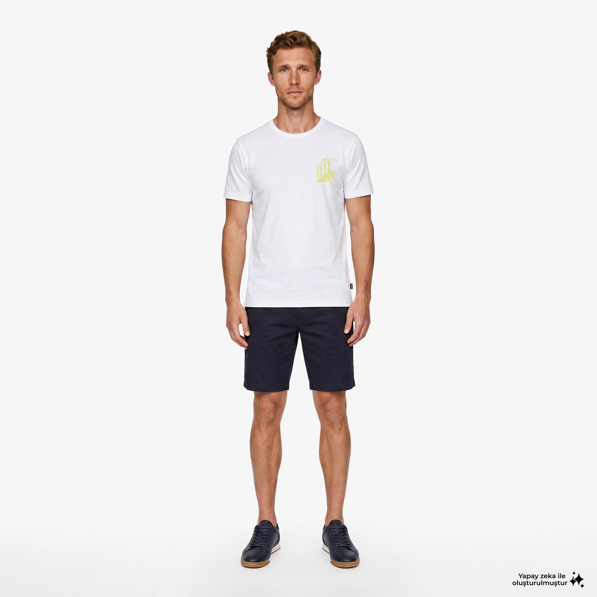 Boss Board Erkek Beyaz T-Shirt