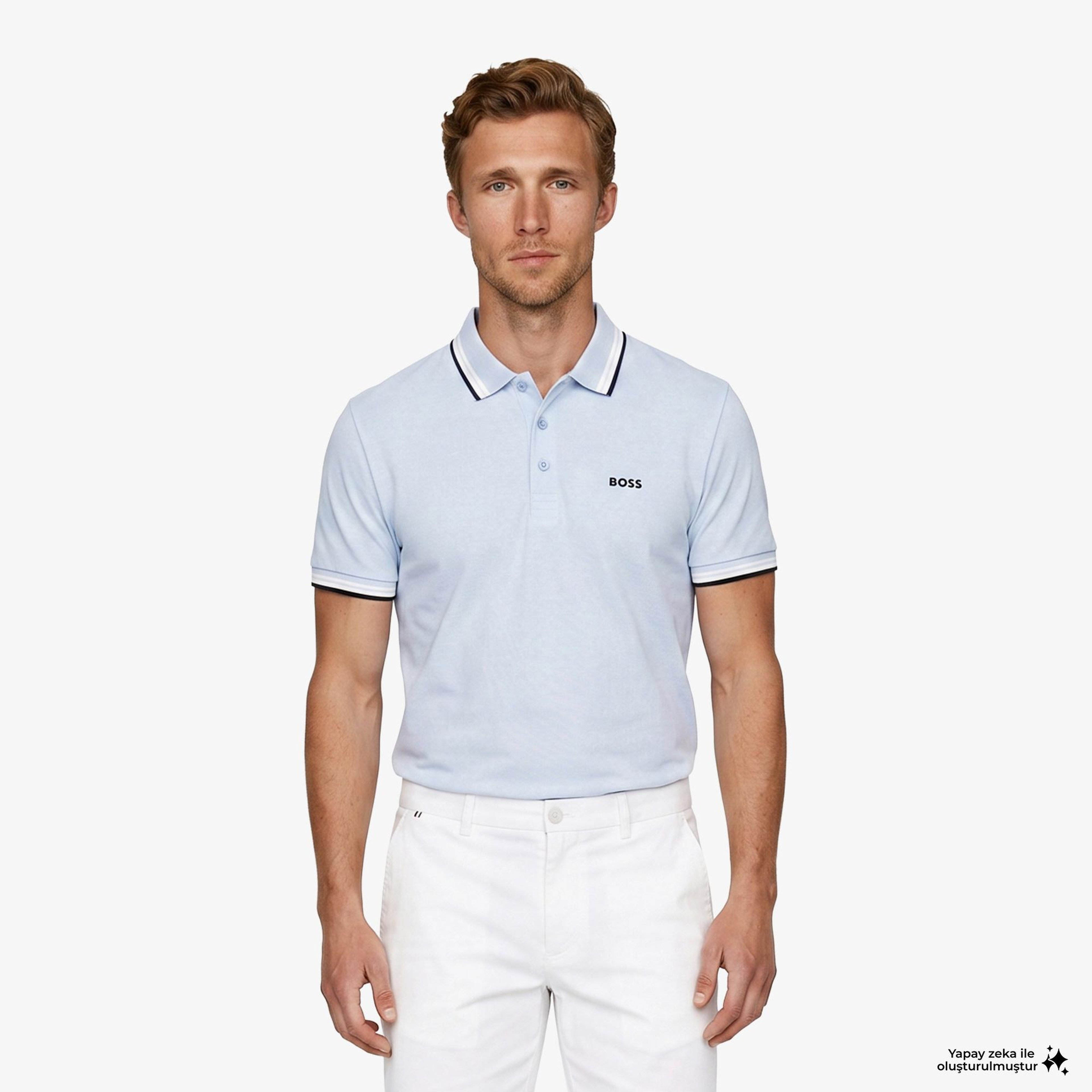 Boss Paddy Erkek Mavi Polo
