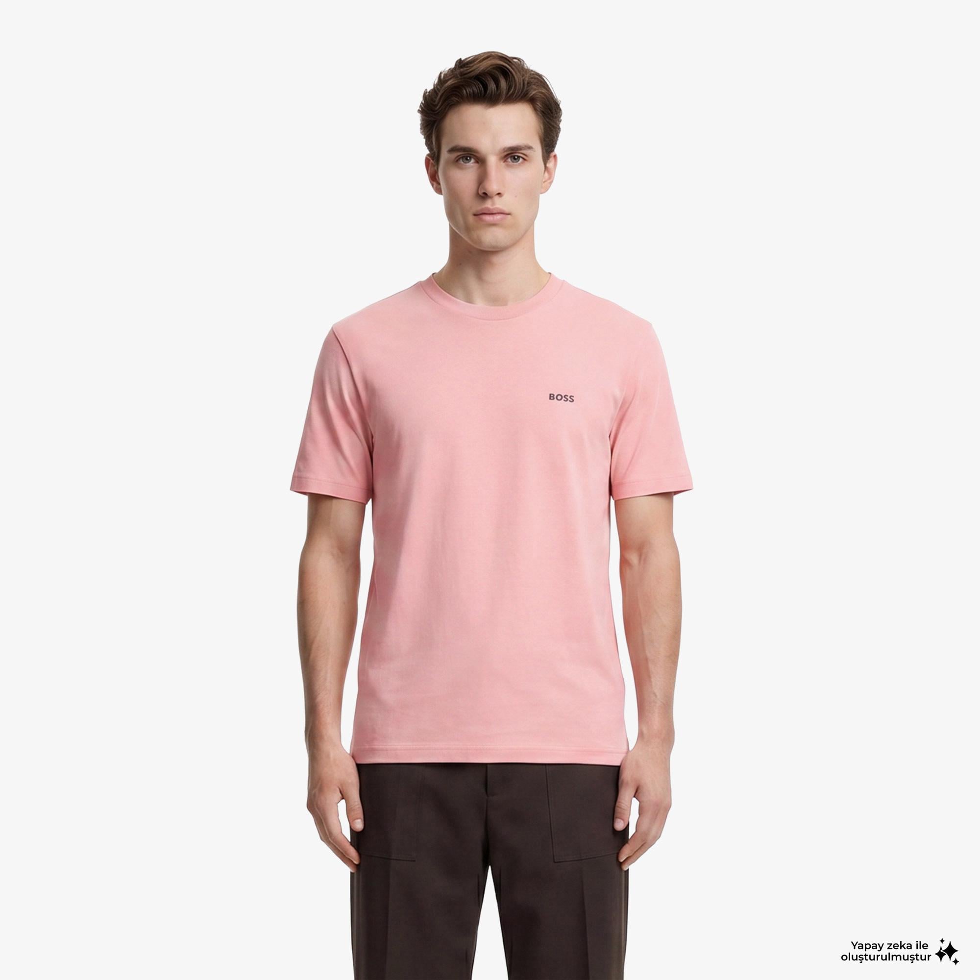 Boss Erkek Pembe T-Shirt
