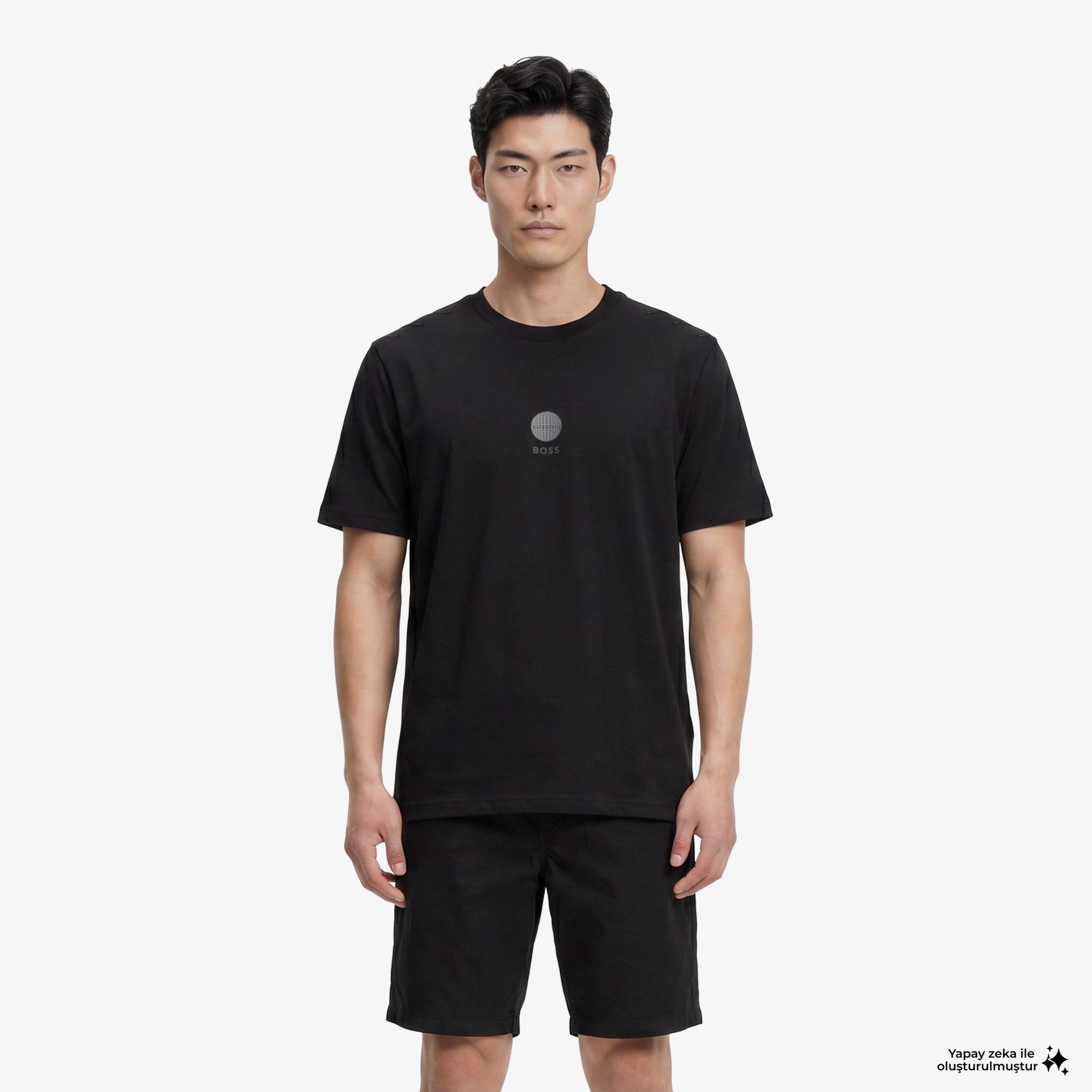Boss Terrace Graphic Erkek Siyah T-Shirt