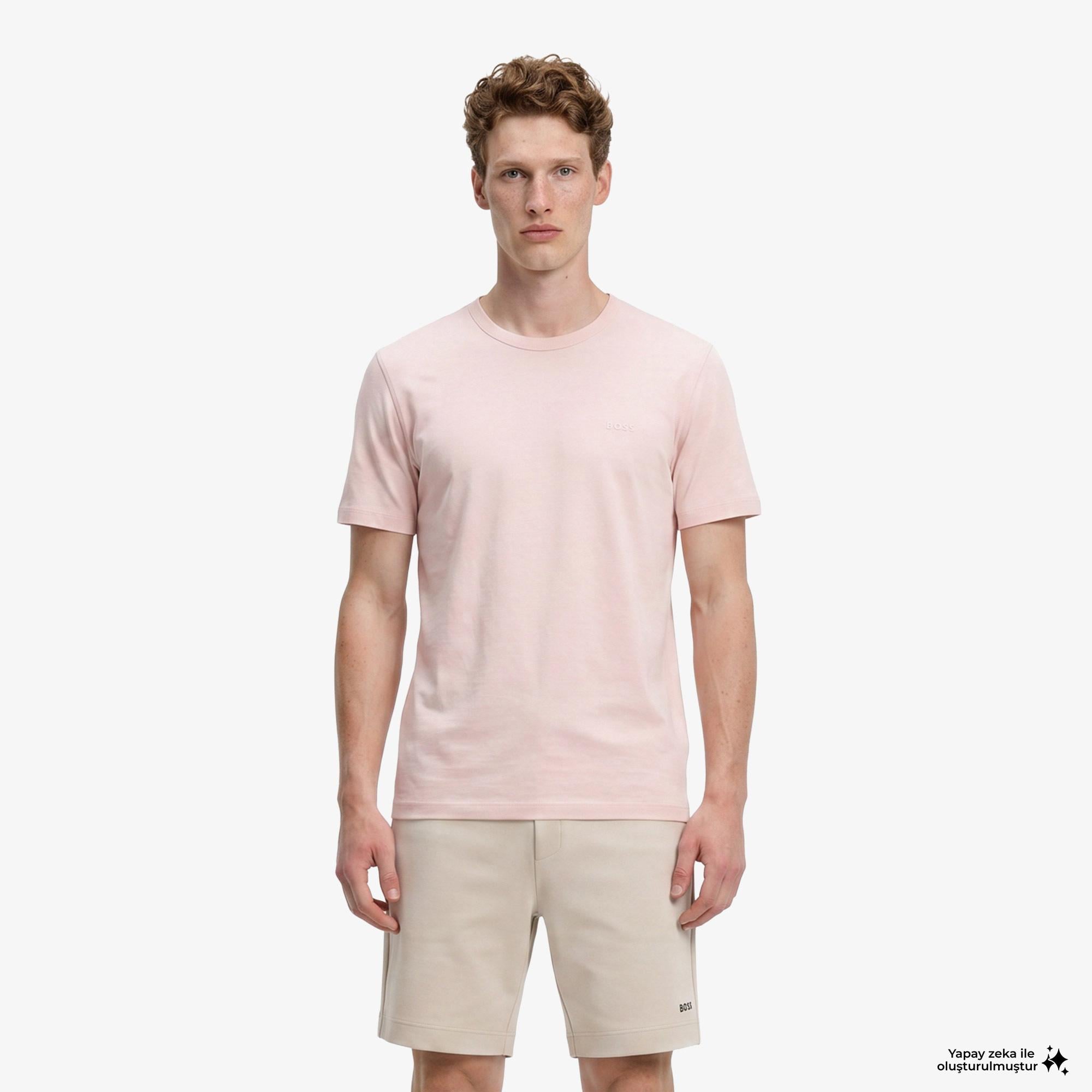 Boss Tegood Erkek Pembe T-Shirt