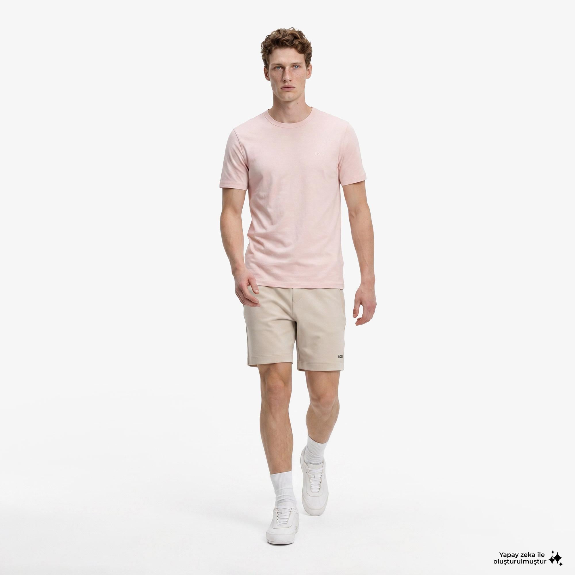Boss Tegood Erkek Pembe T-Shirt