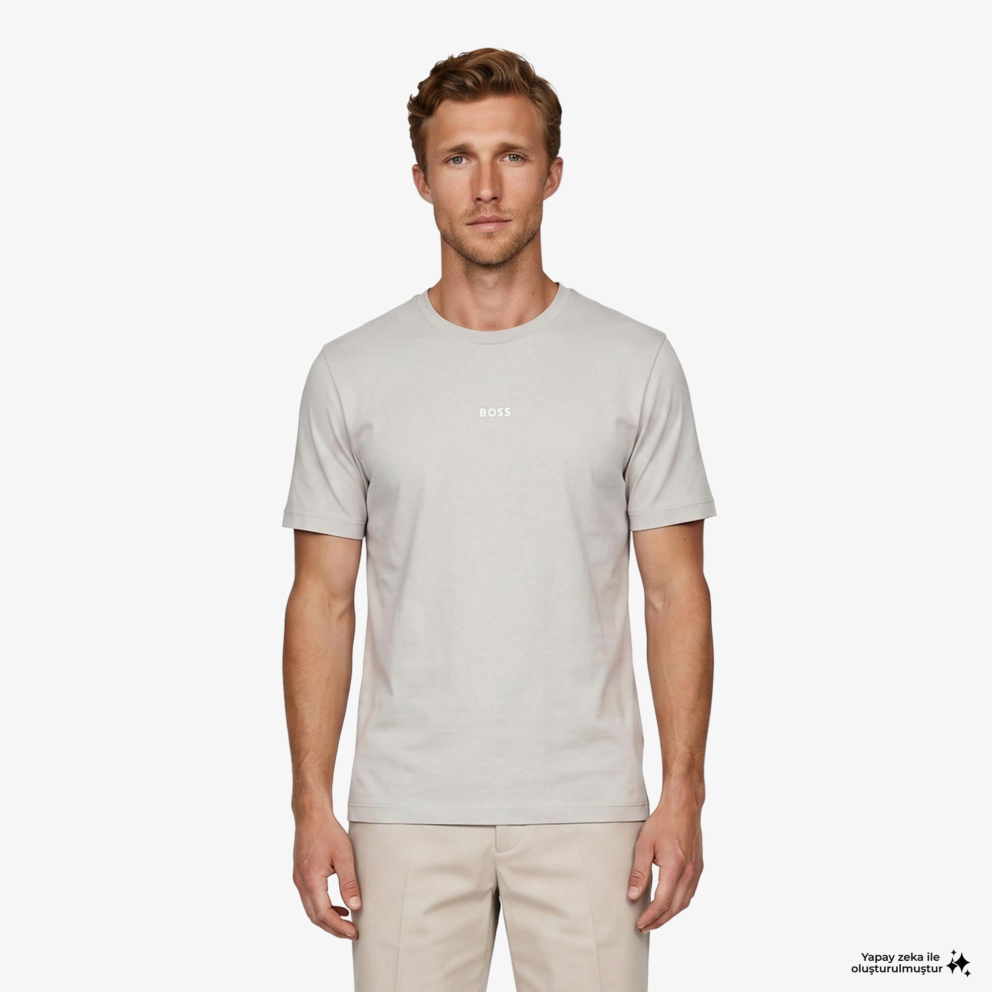 Boss Tchup Erkek Gri T-Shirt