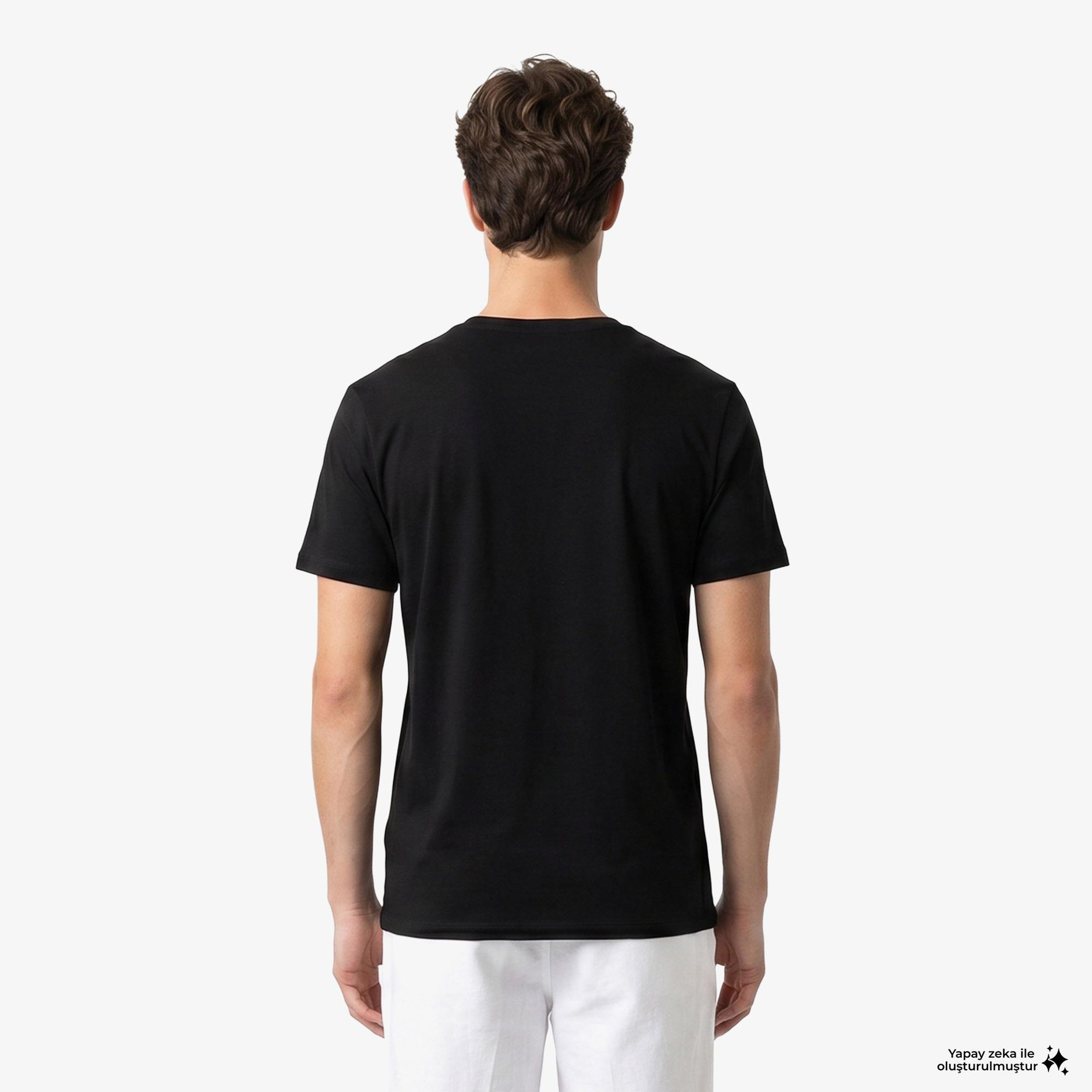 Boss 2'li Modern Erkek Siyah T-Shirt