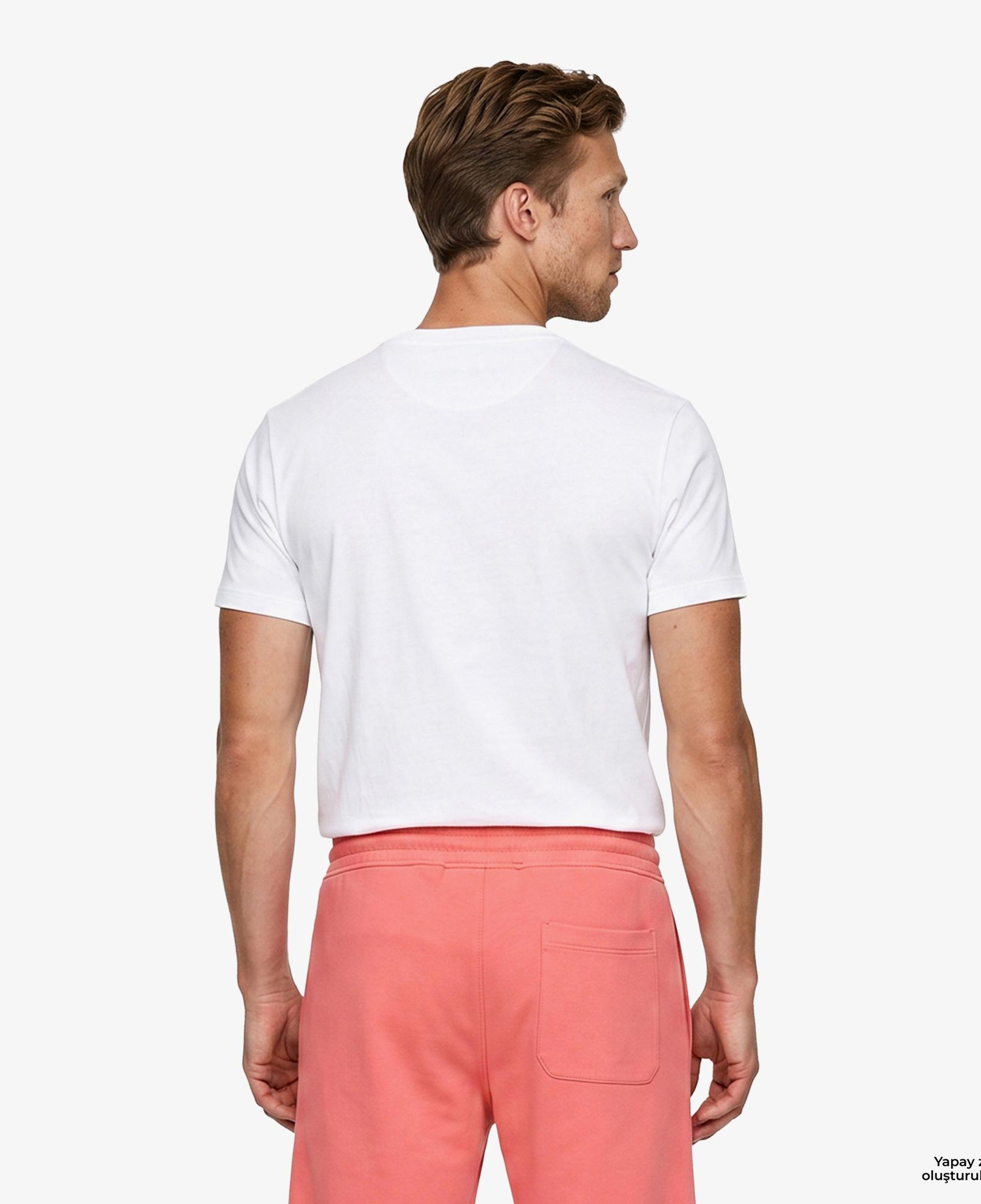 Boss Terrace Photo Erkek Beyaz T-Shirt