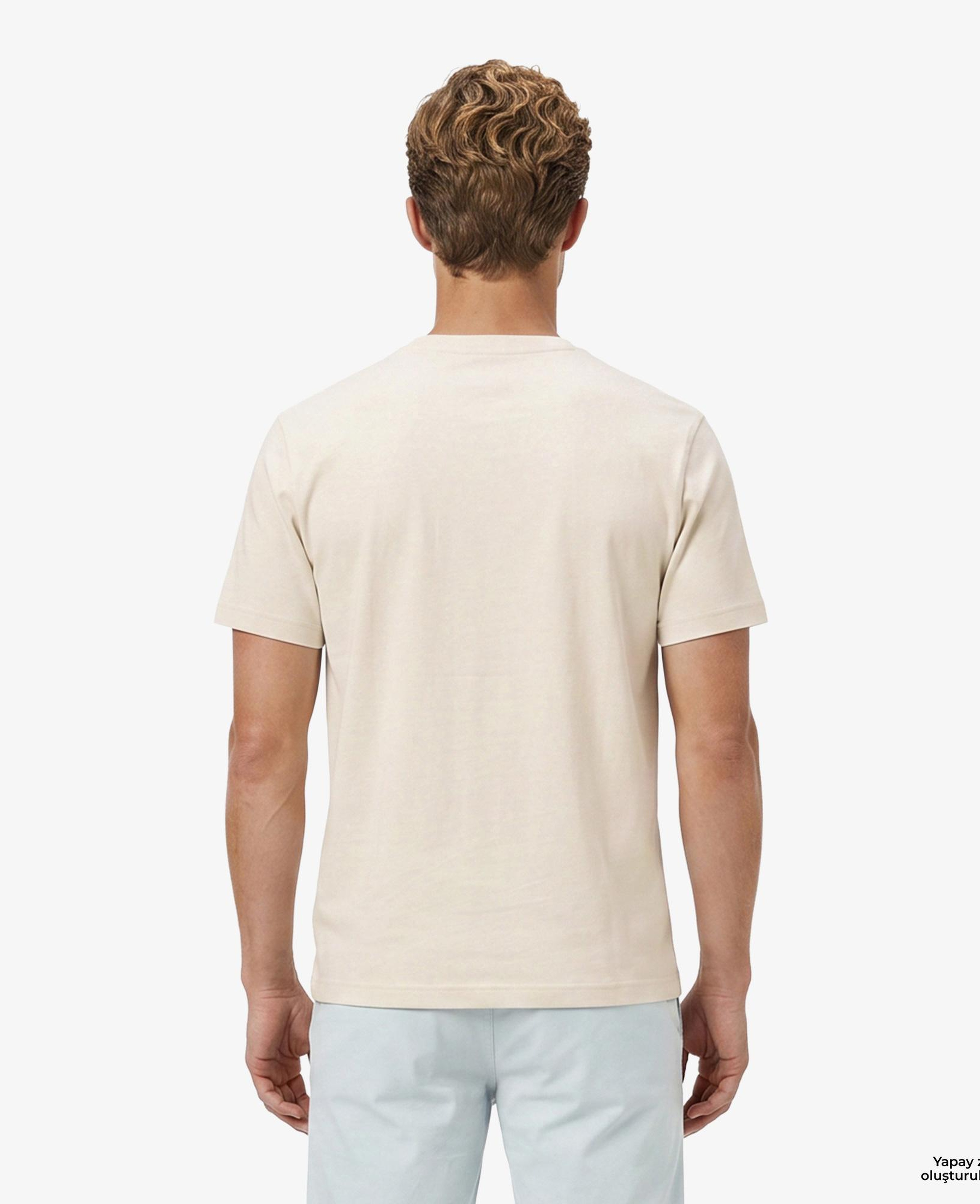 Boss Terrace Logo Erkek Bej T-Shirt