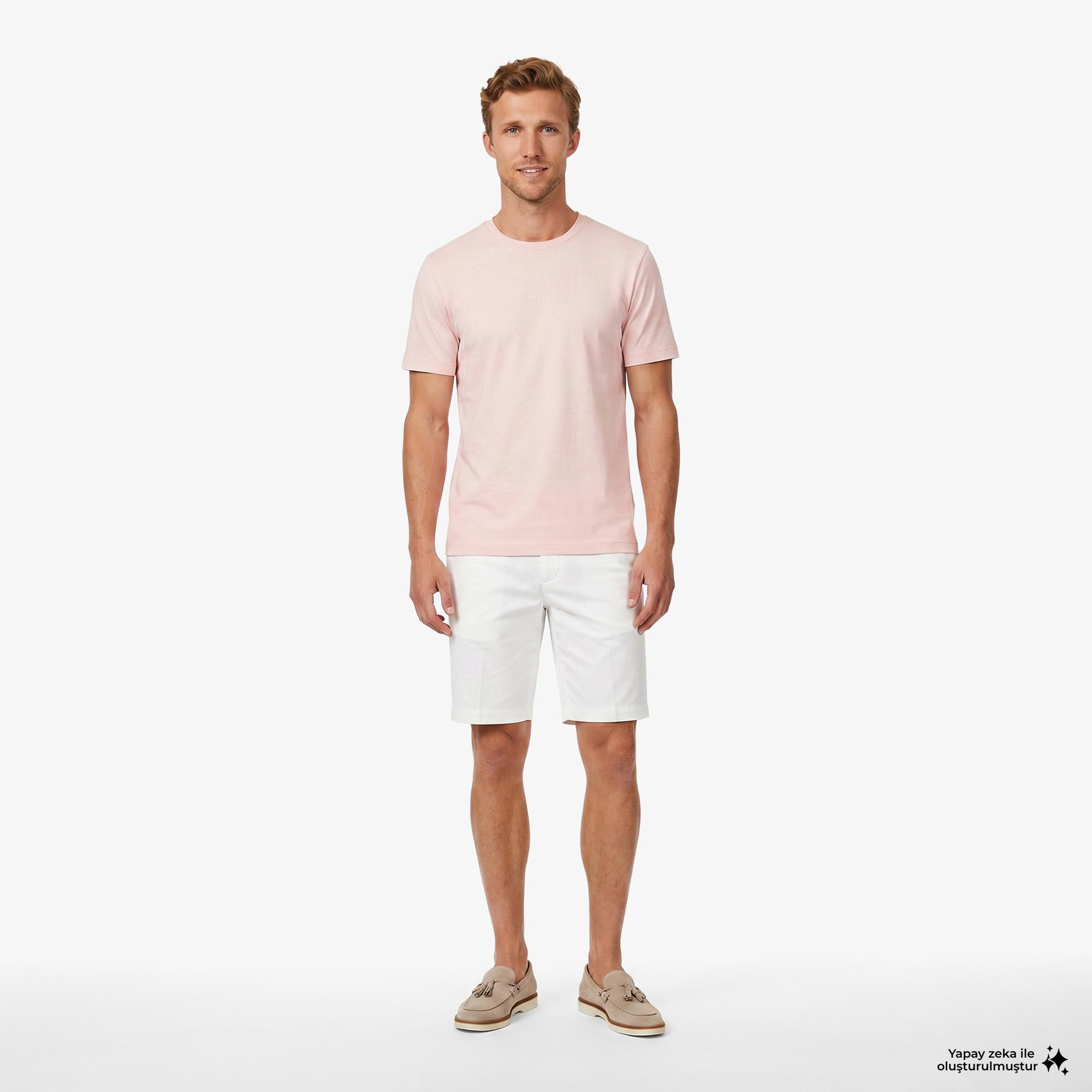 Boss Tchup Erkek Pembe T-Shirt