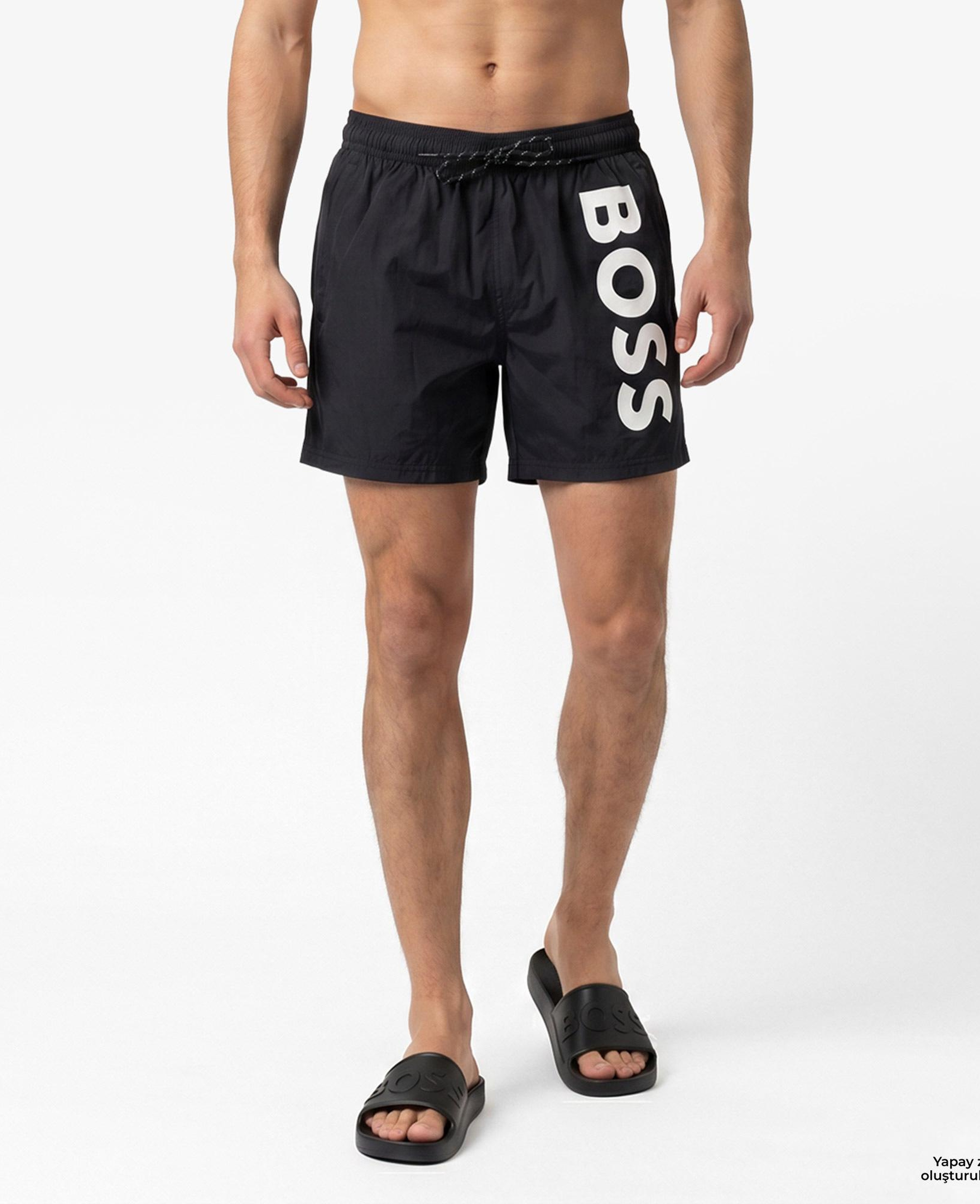 Boss Octopus Erkek Siyah Deniz Şortu