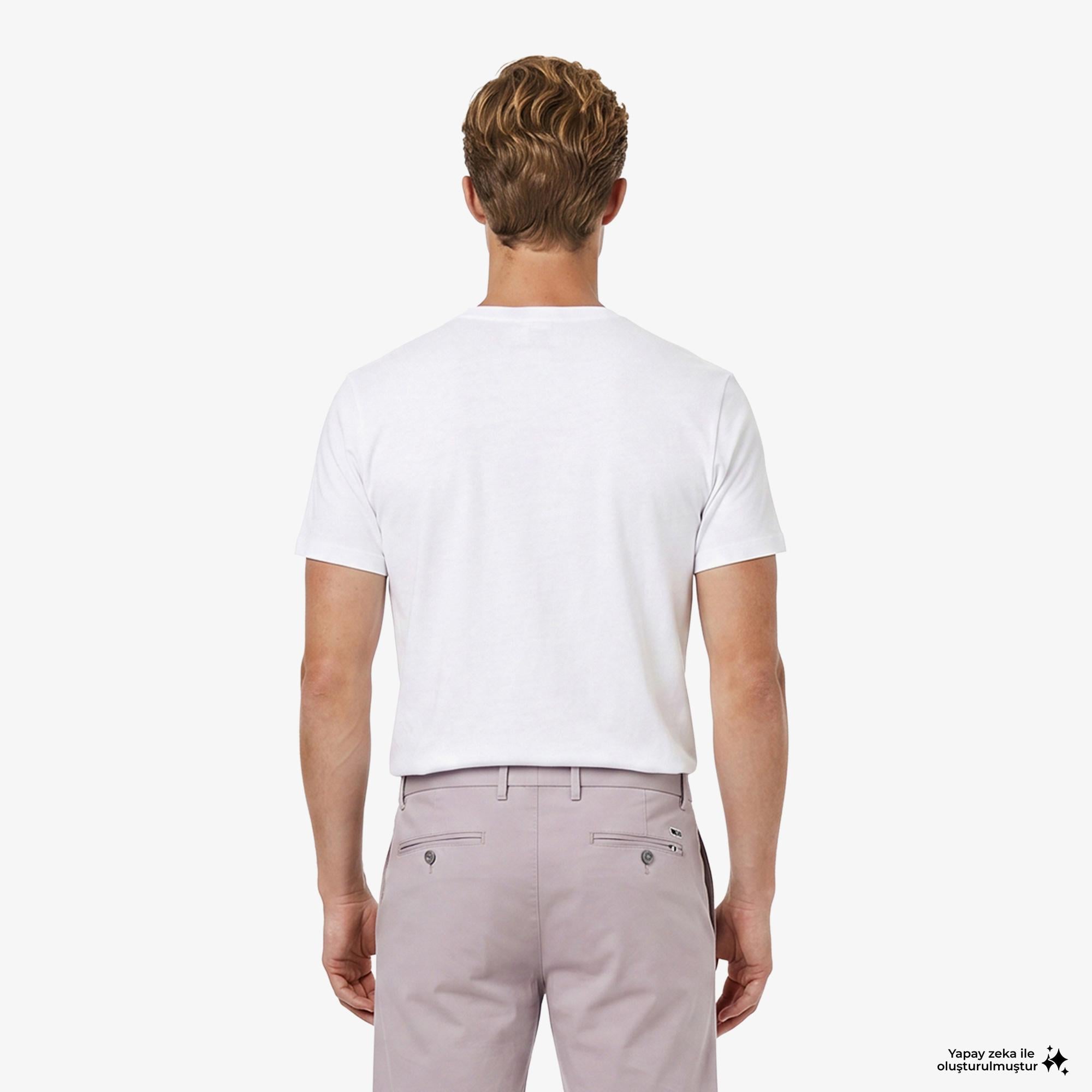 Boss Interlock Erkek Beyaz T-Shirt