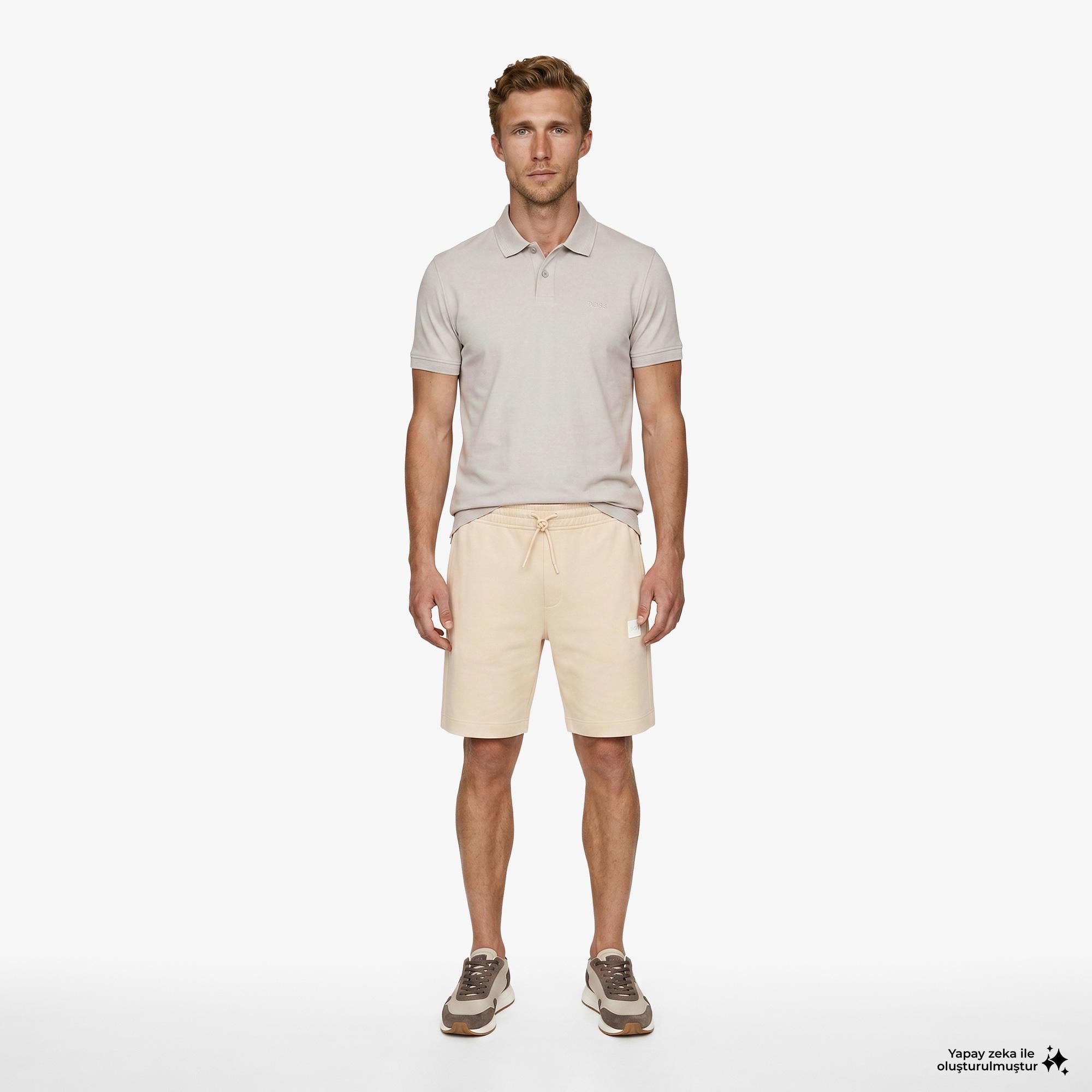 Boss Interlock Erkek Gri Polo