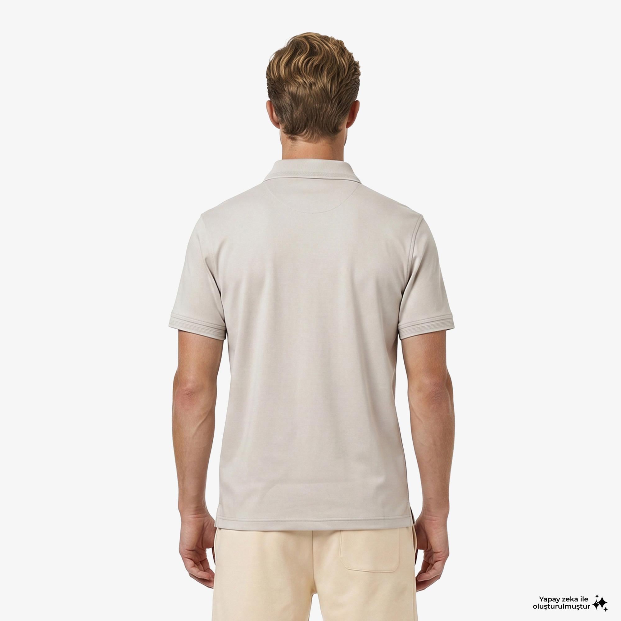 Boss Interlock Erkek Gri Polo