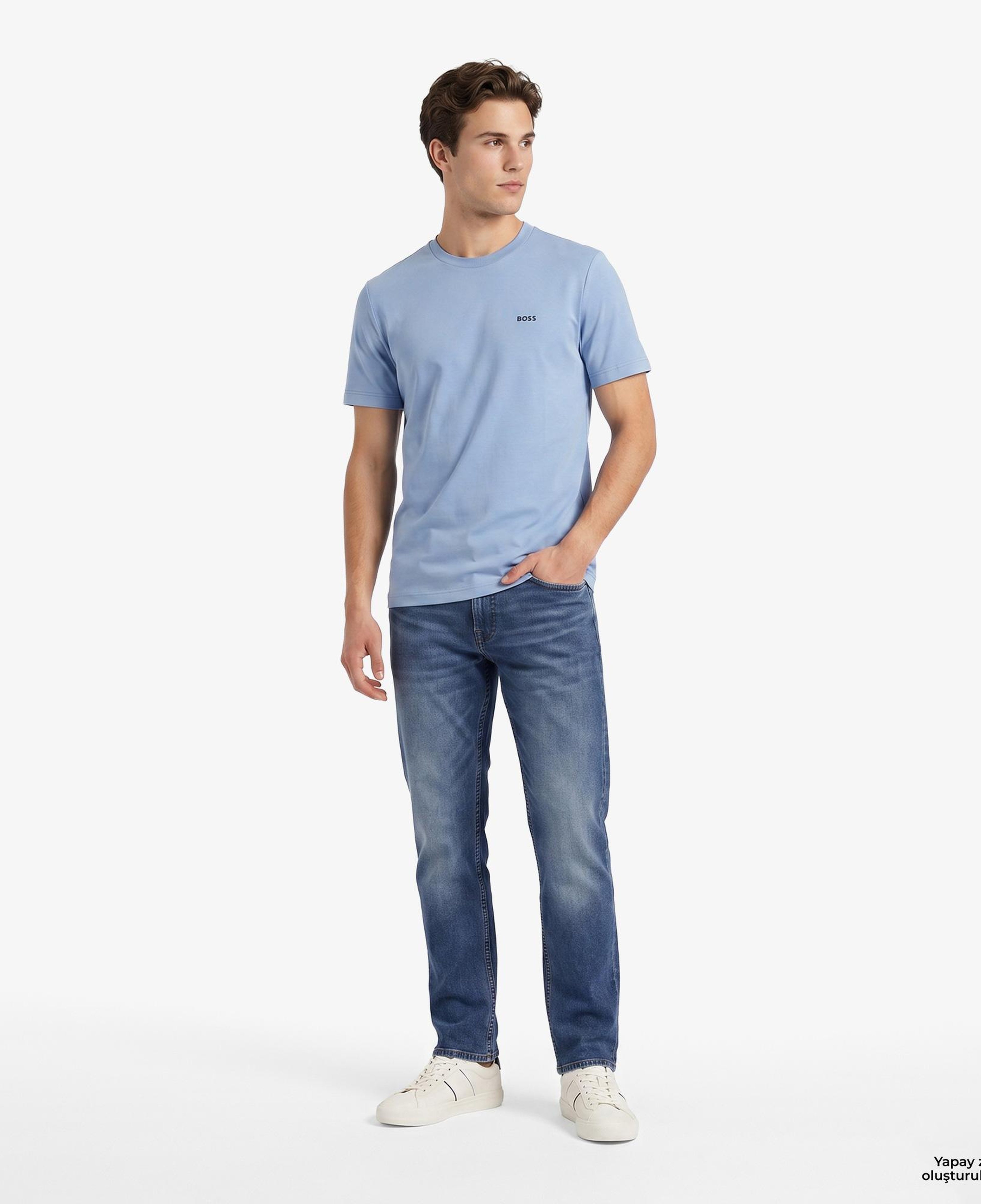 Boss Erkek Mavi T-Shirt