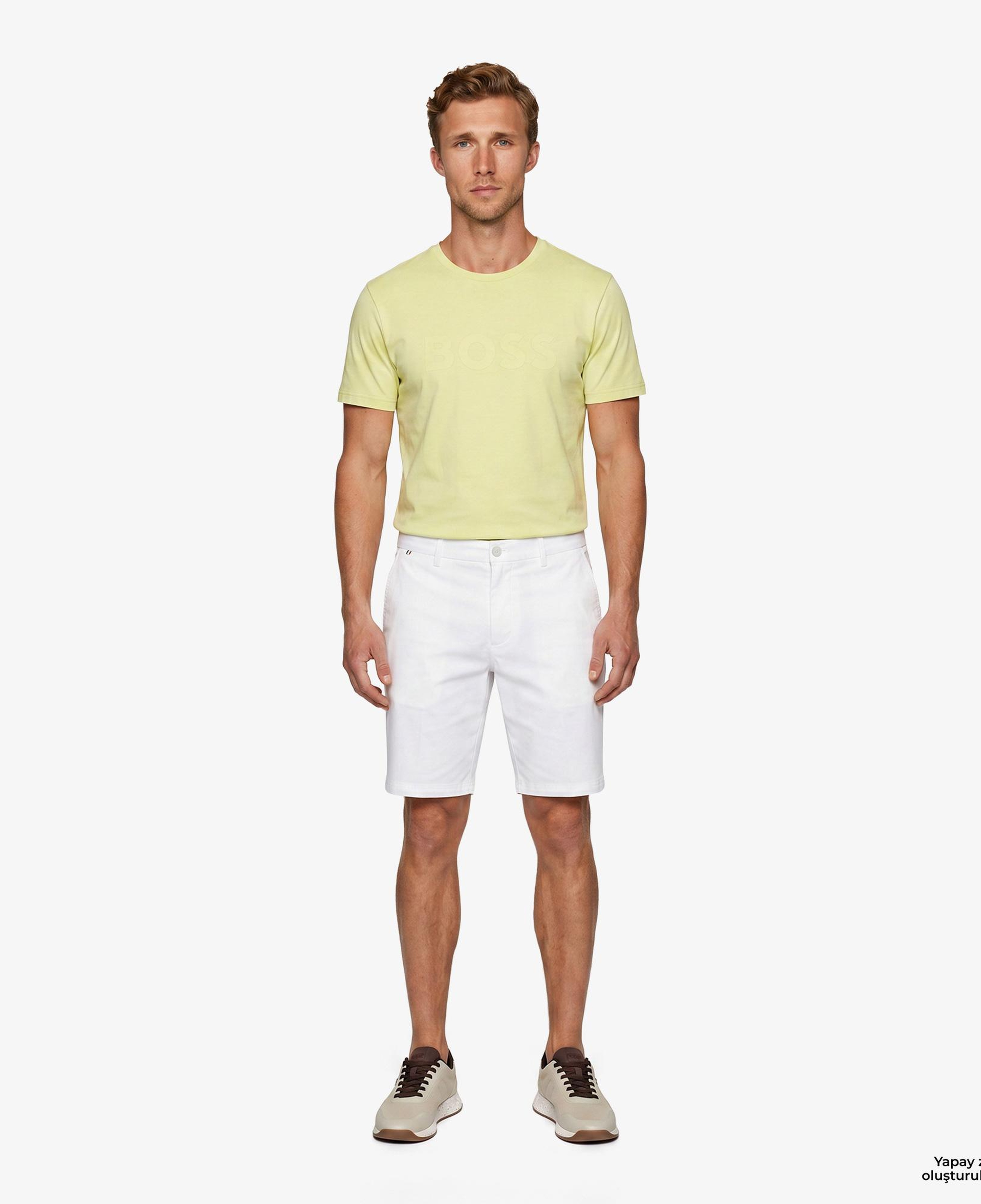 Boss Thinking Erkek Bej T-Shirt