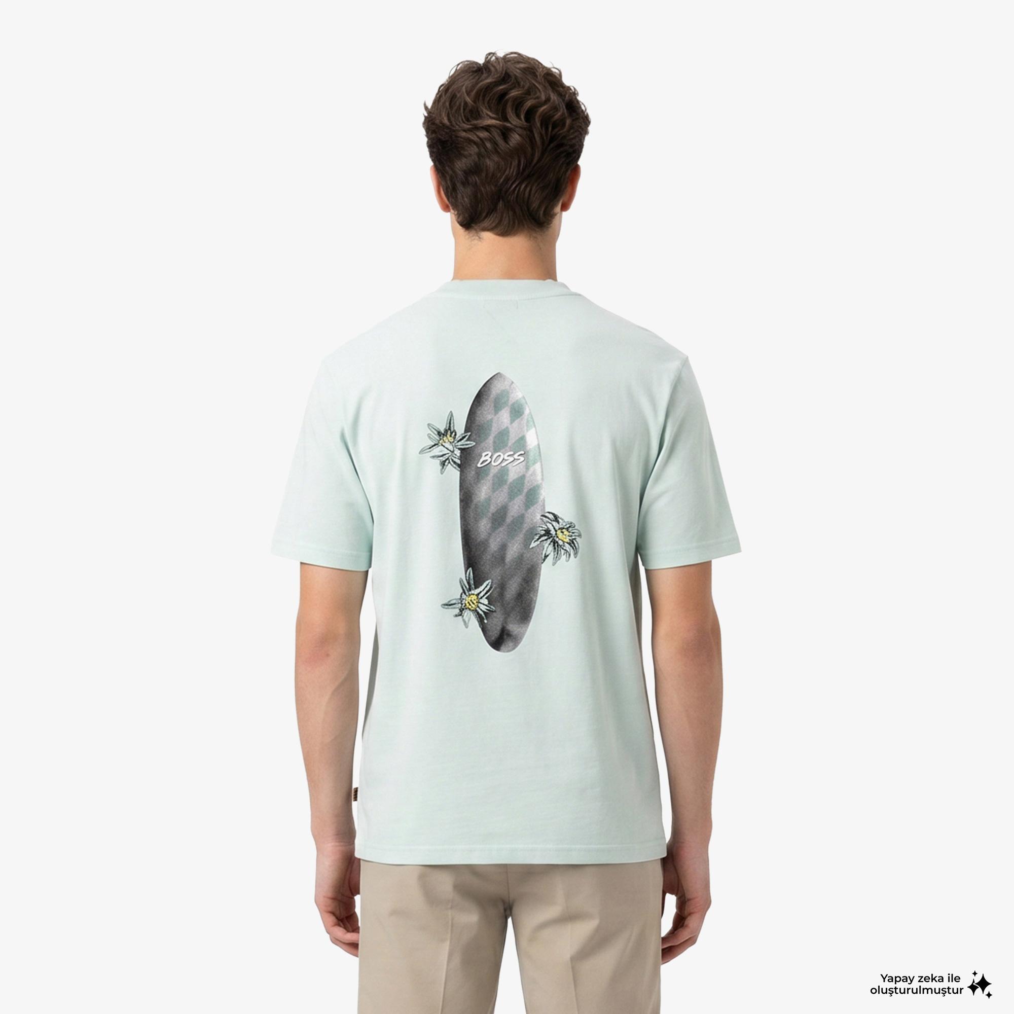 Boss Surf Wash Erkek Mavi T-Shirt