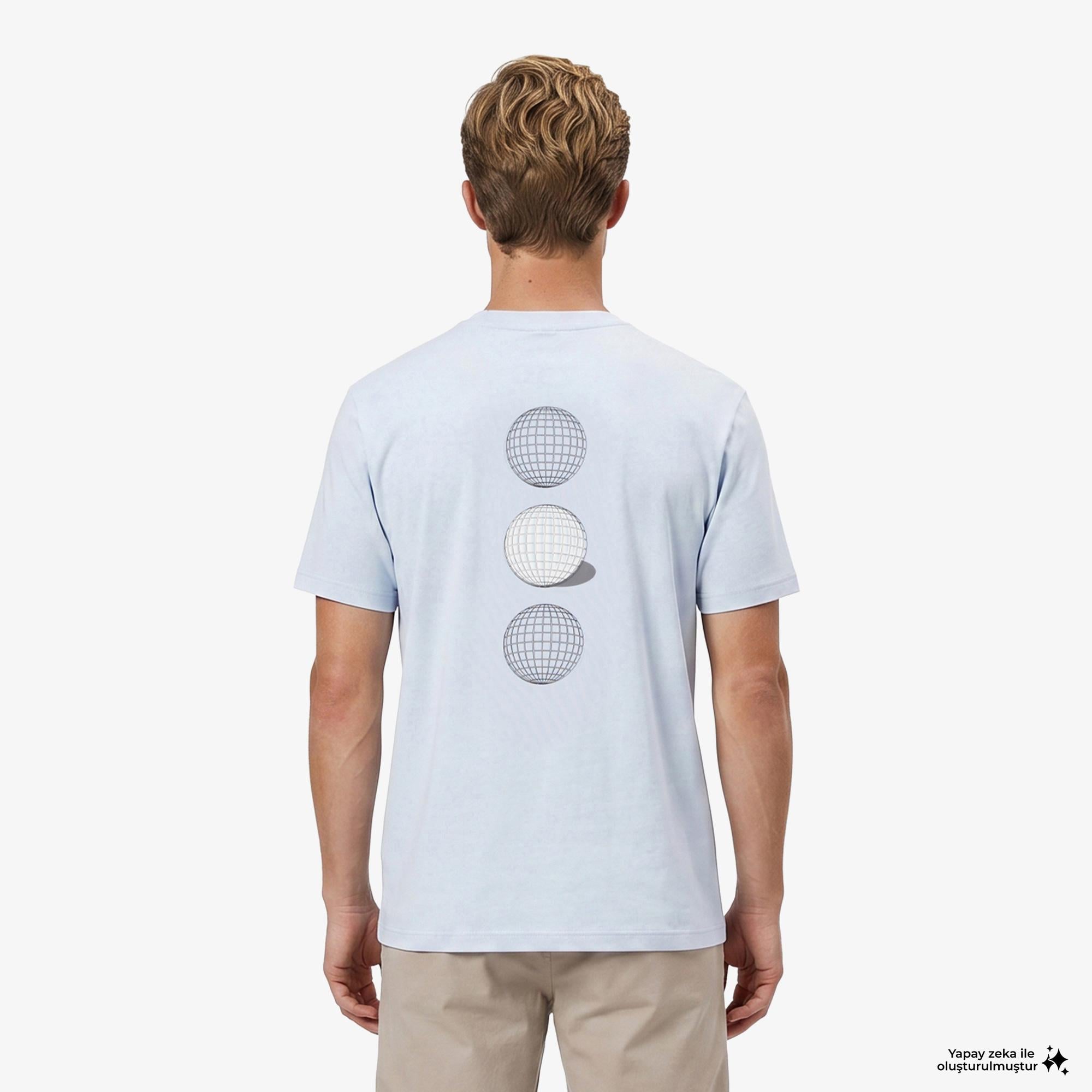 Boss Terrace Graphic Erkek Mavi T-Shirt
