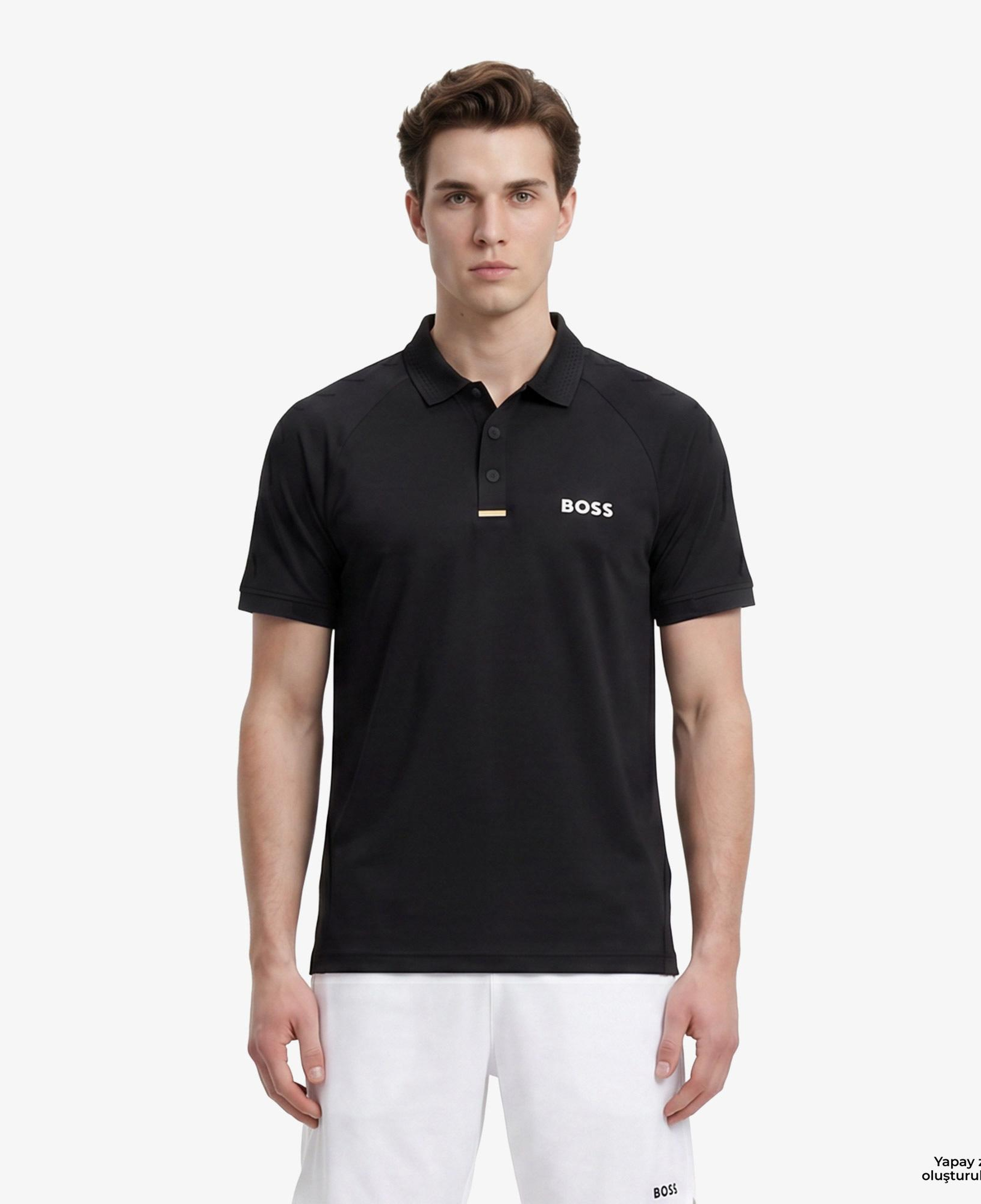 Boss Paddytech Erkek Siyah Polo