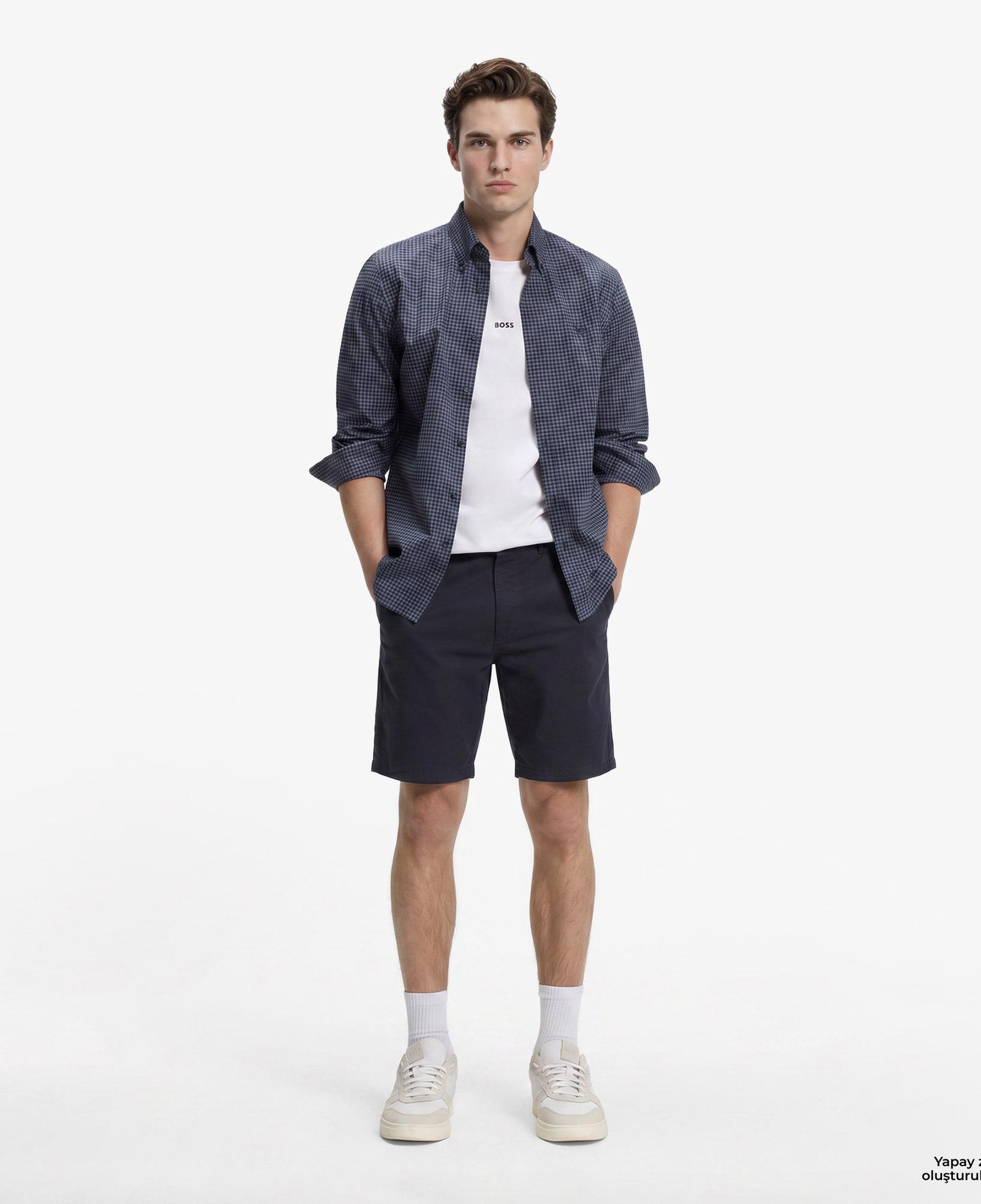 Boss Tapered Erkek Lacivert Pantolon