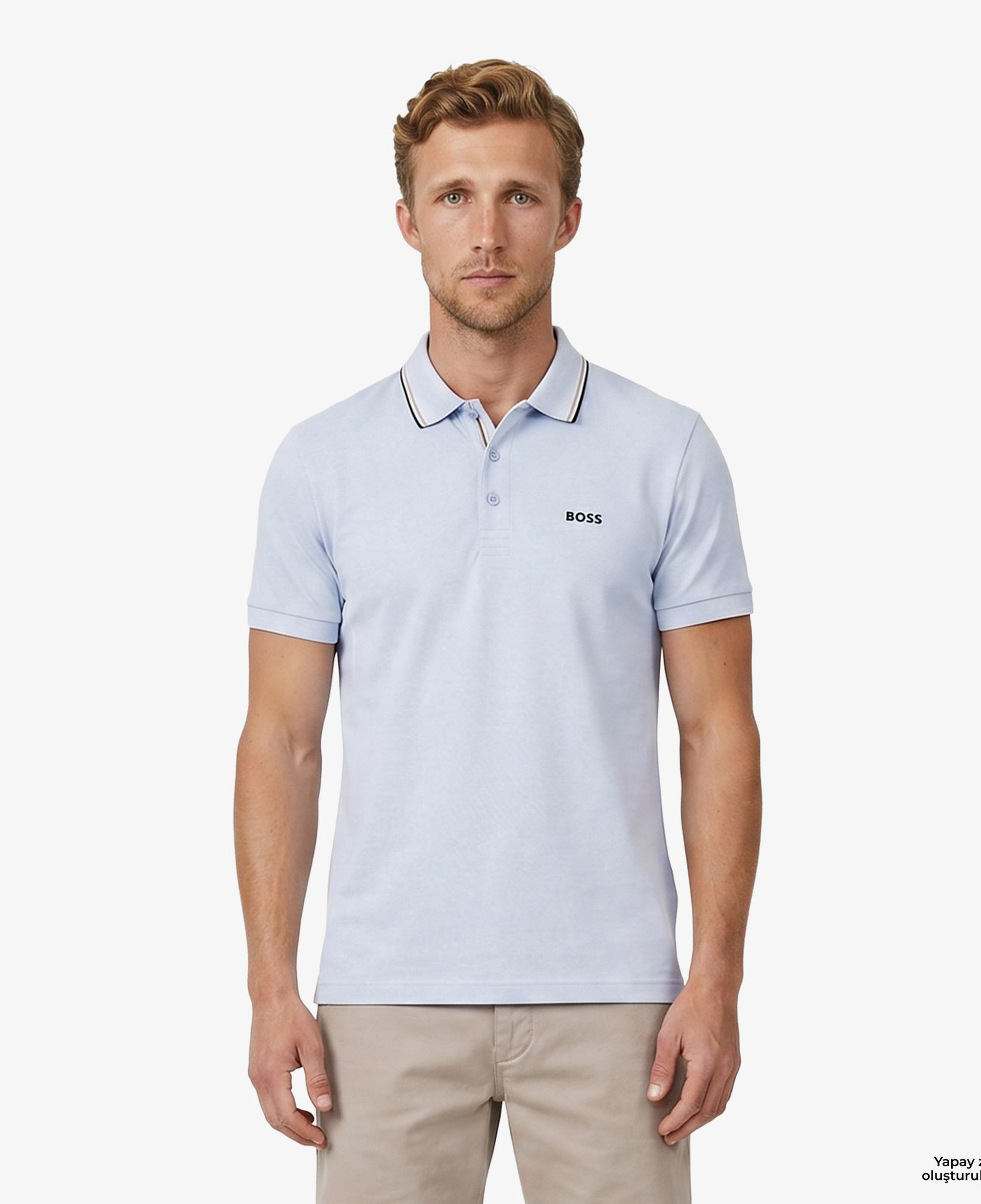 Boss Birdie Paule Erkek Mavi Polo