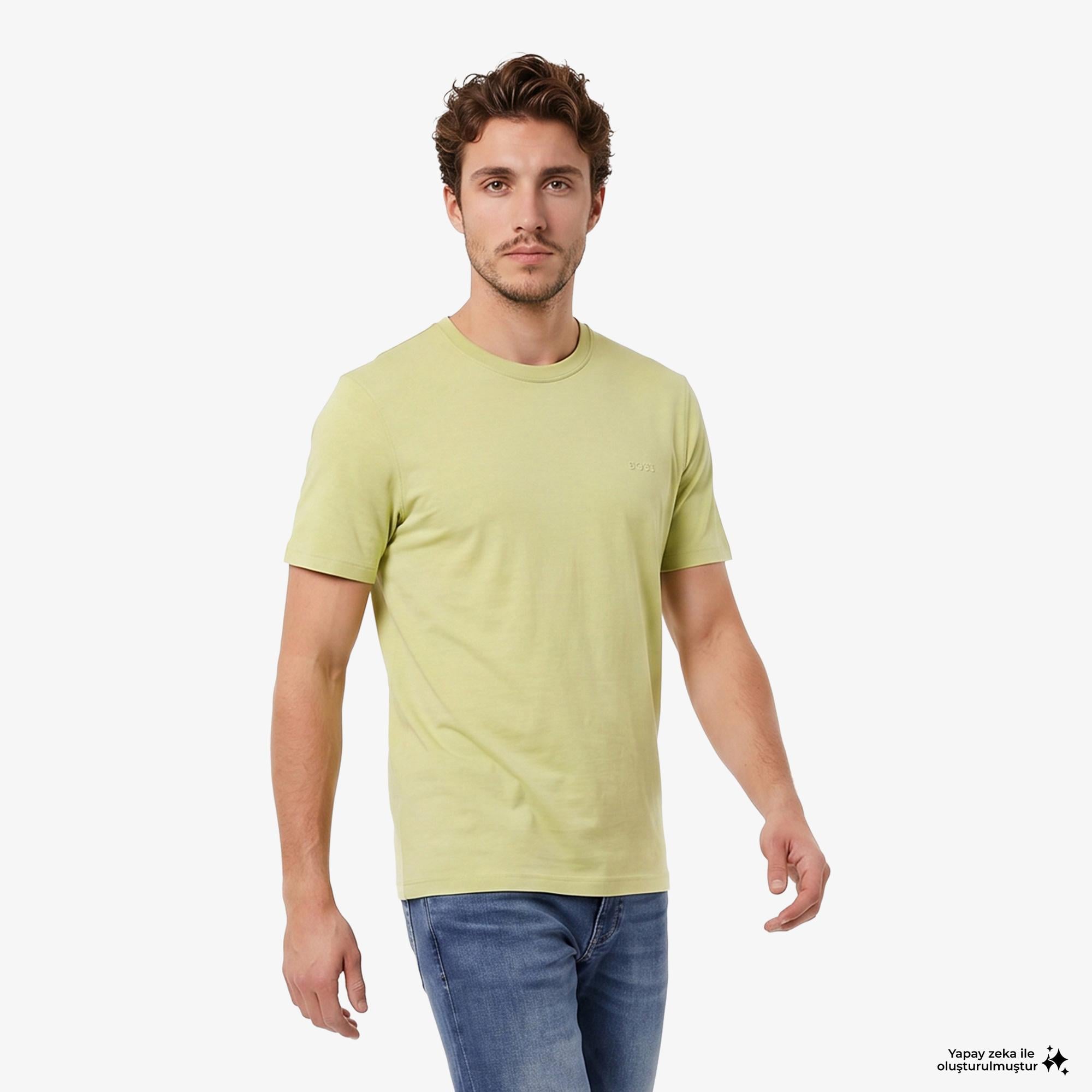 Boss Tegood Erkek Bej T-Shirt