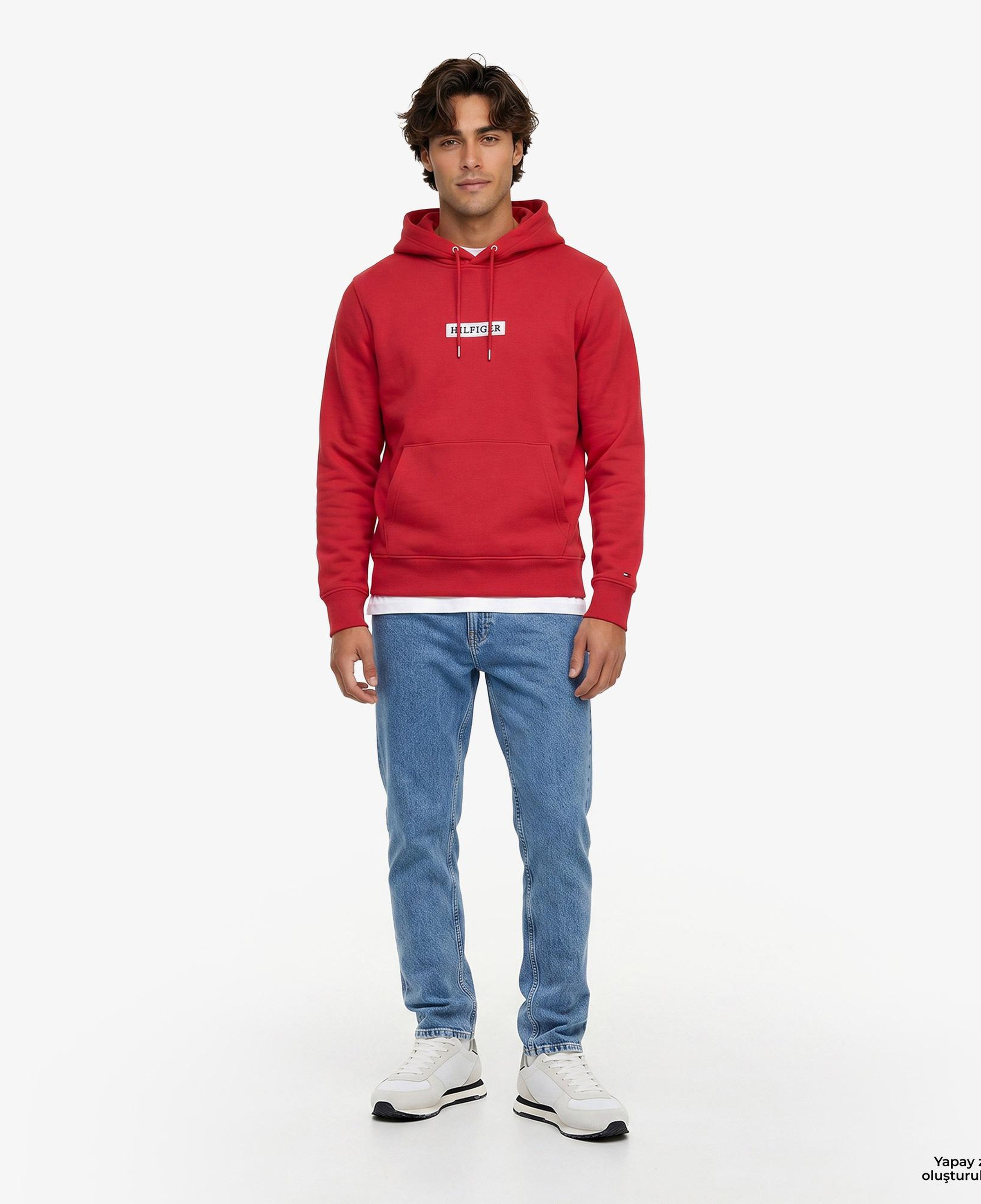 Tommy Hilfiger Erkek Kırmızı Sweatshirt
