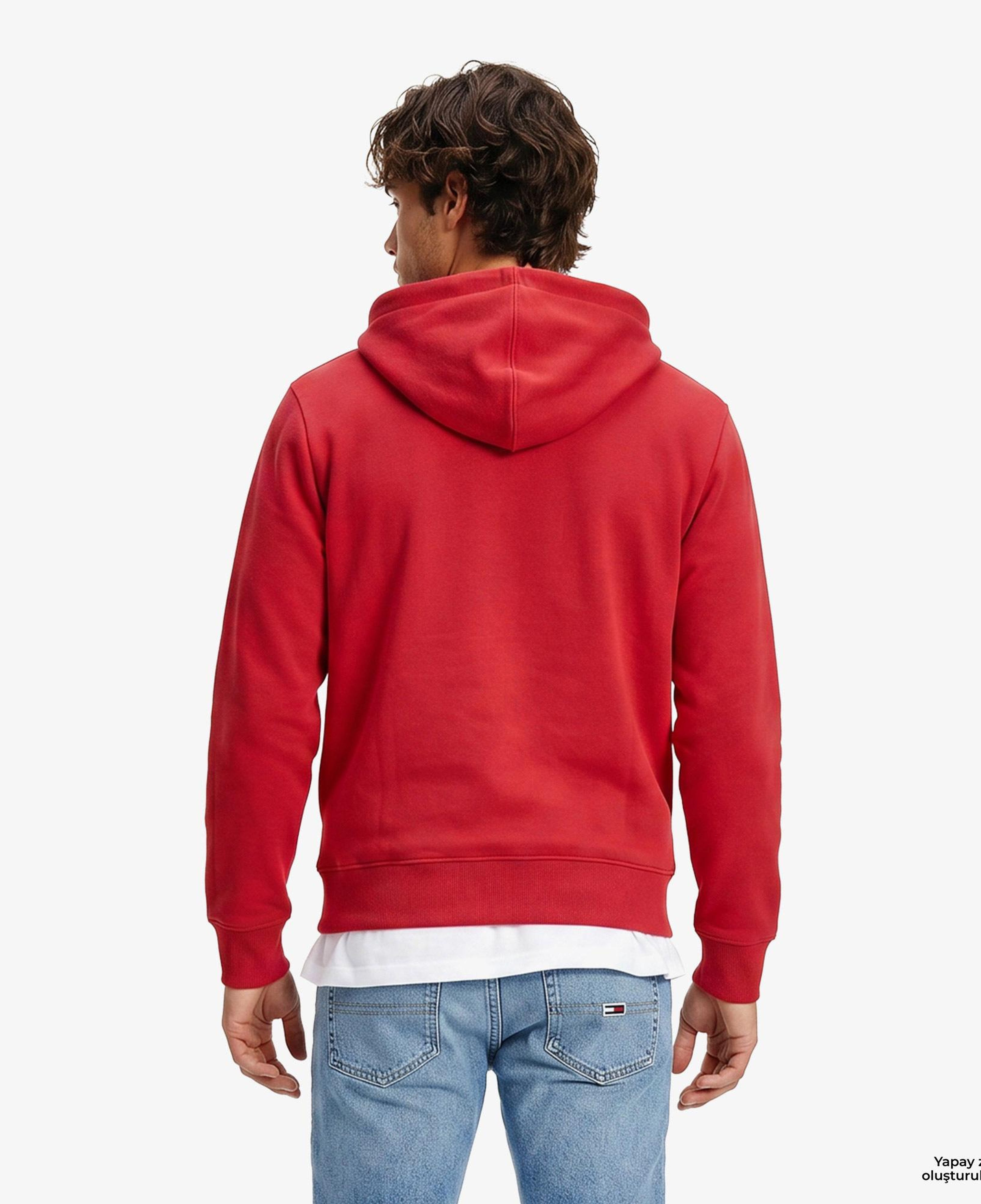 Tommy Hilfiger Erkek Kırmızı Sweatshirt