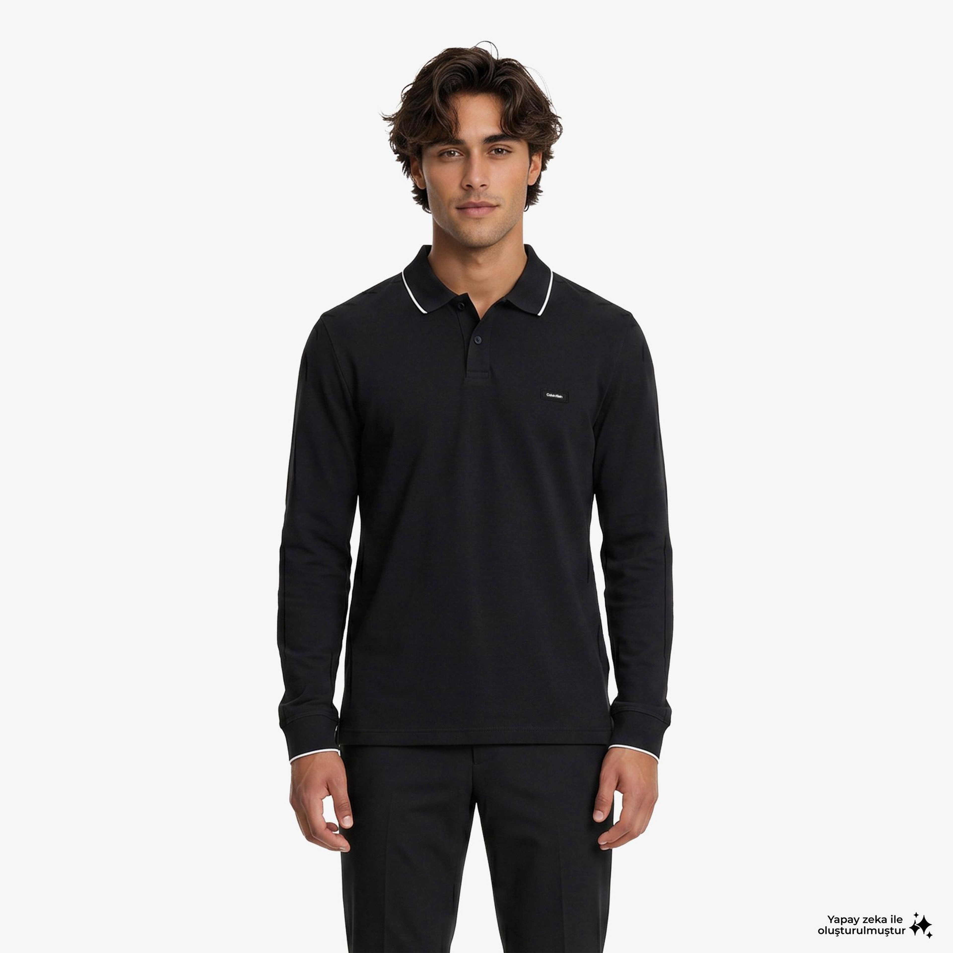 Calvin Klein Erkek Siyah Polo T-Shirt