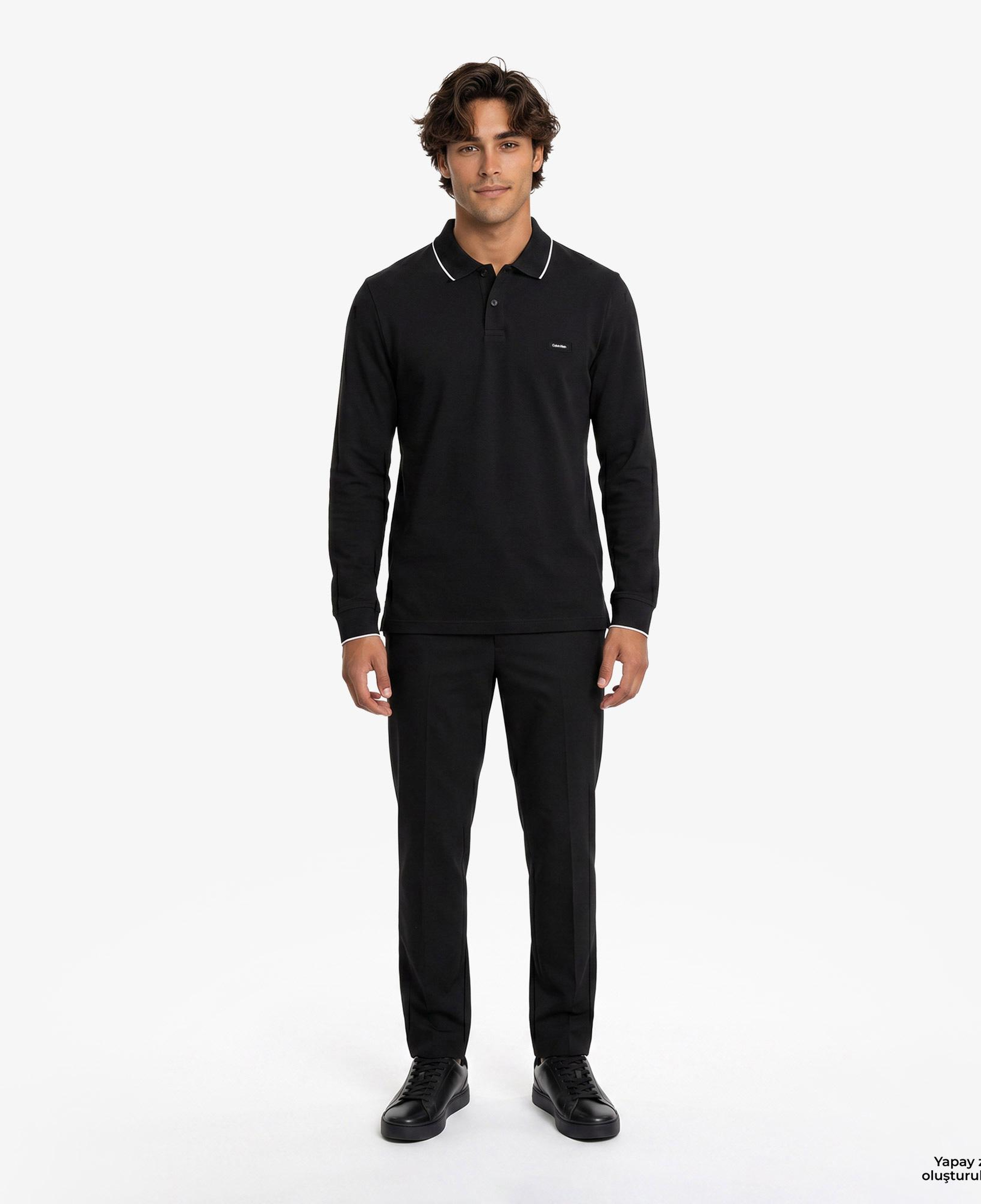 Calvin Klein Erkek Siyah Polo T-Shirt