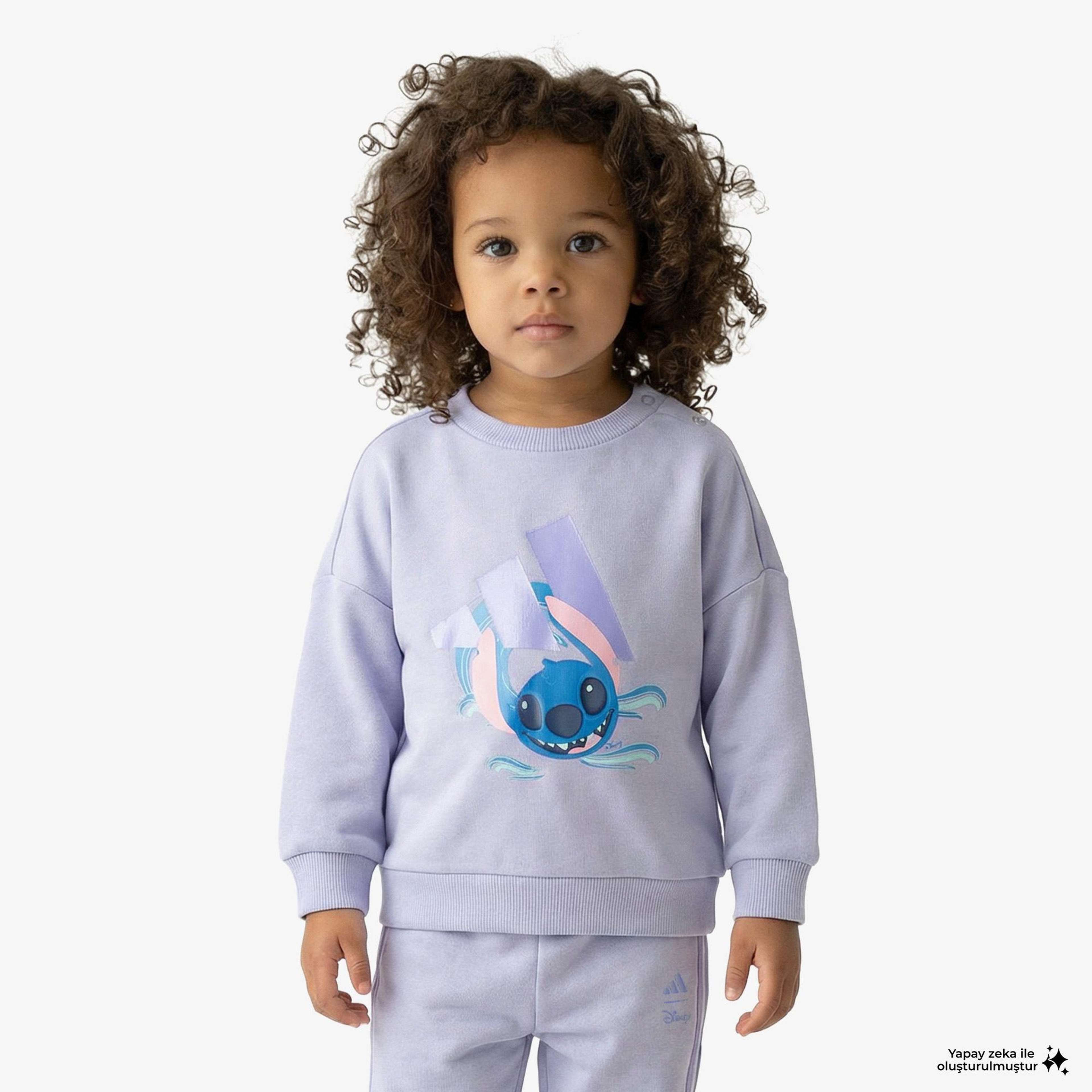 adidas x Disney Lilo & Stitch Çocuk Mor Eşofman Takımı