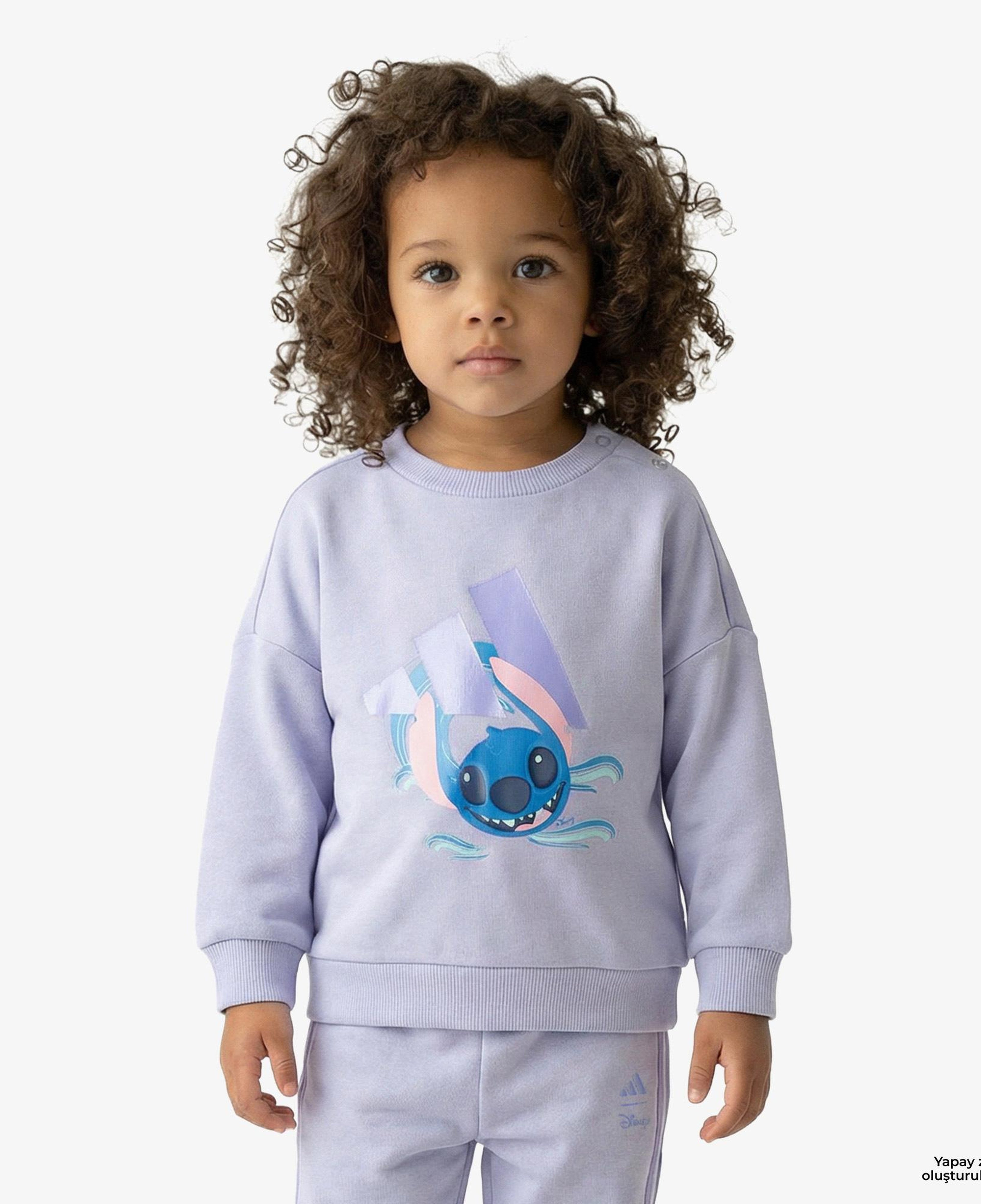 adidas x Disney Lilo & Stitch Çocuk Mor Eşofman Takımı