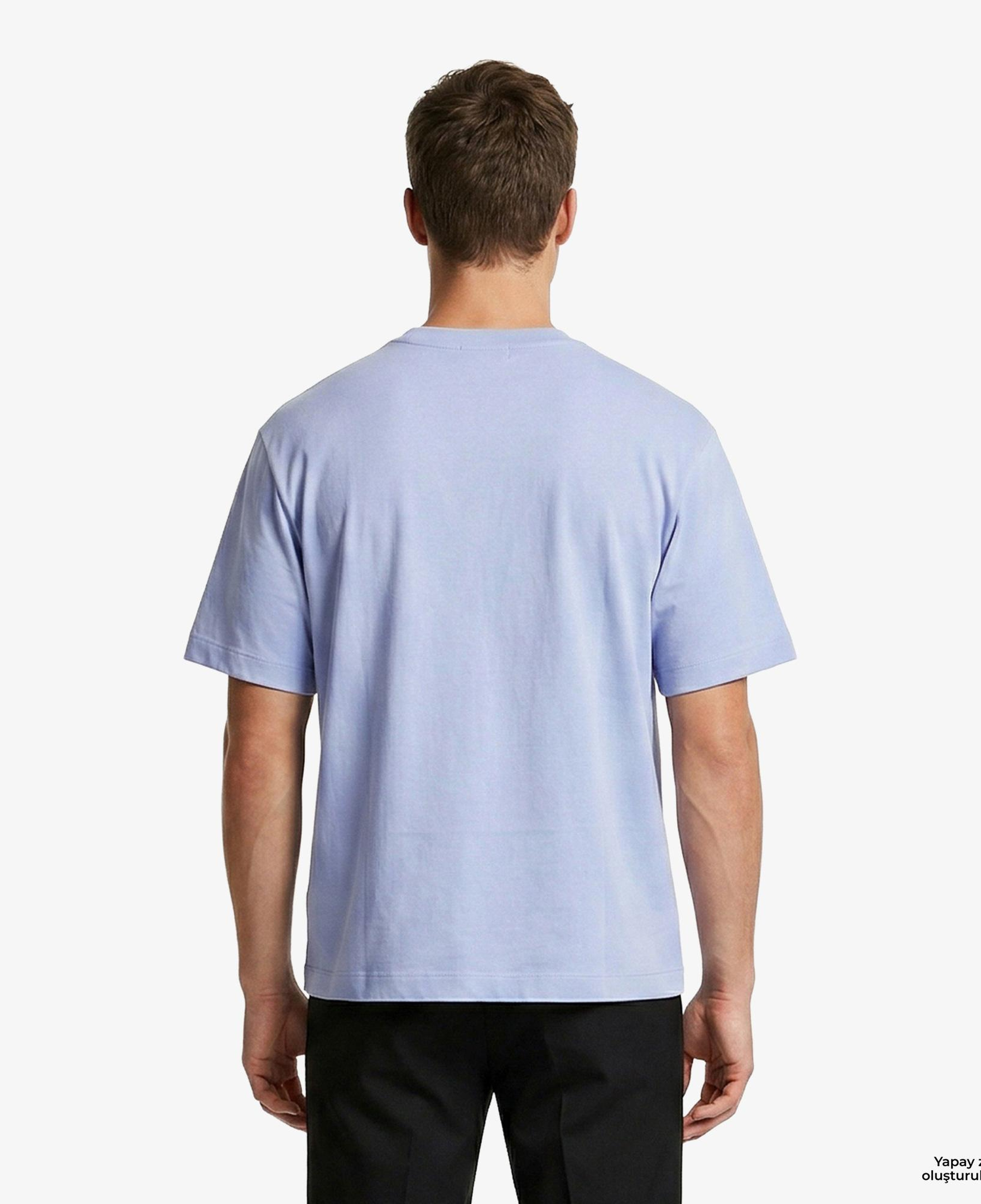 Calvin Klein Easy Monogram Erkek Mavi T-Shirt