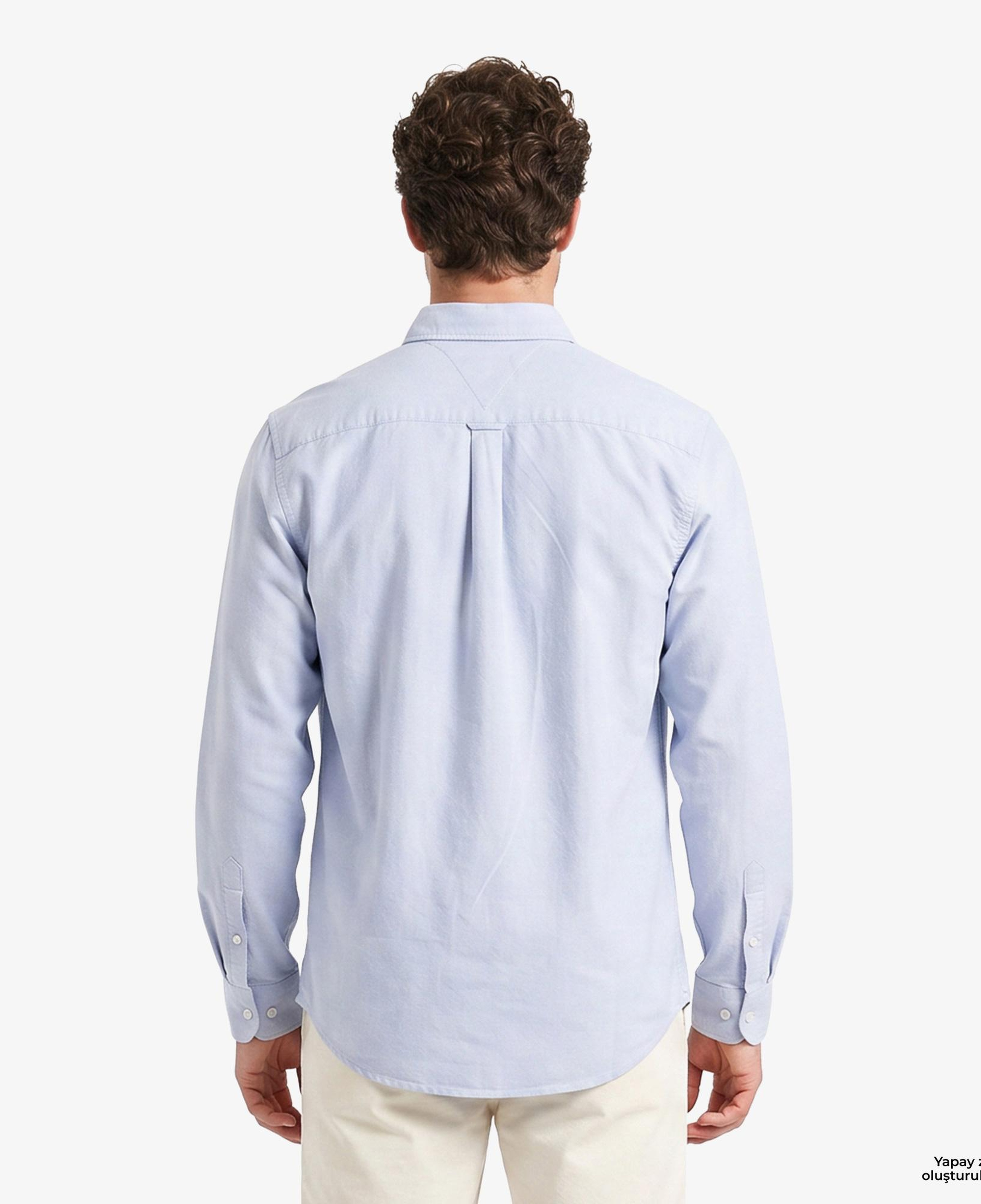 Tommy Hilfiger Oxford Erkek Mavi Gömlek