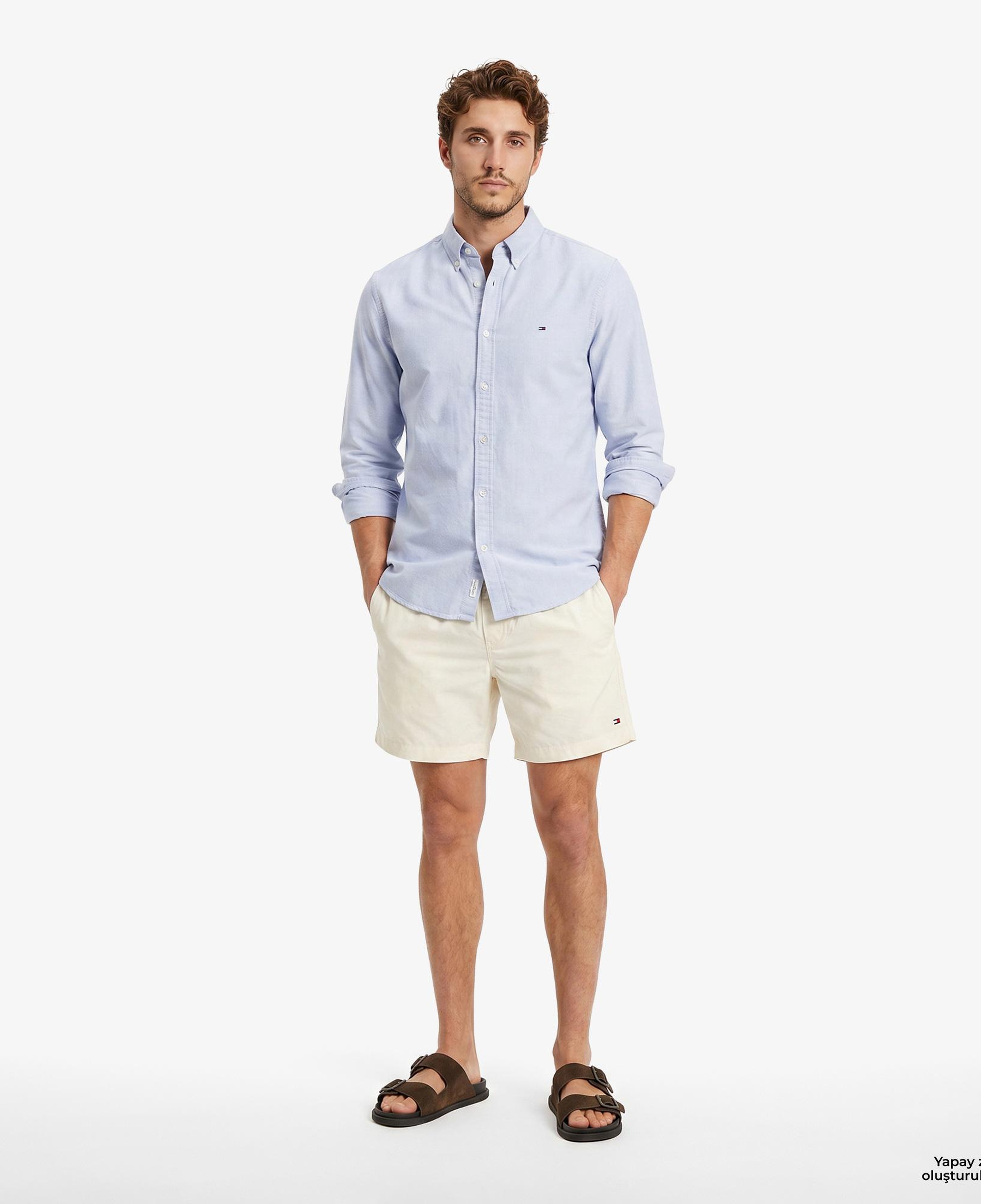 Tommy Hilfiger Oxford Erkek Mavi Gömlek