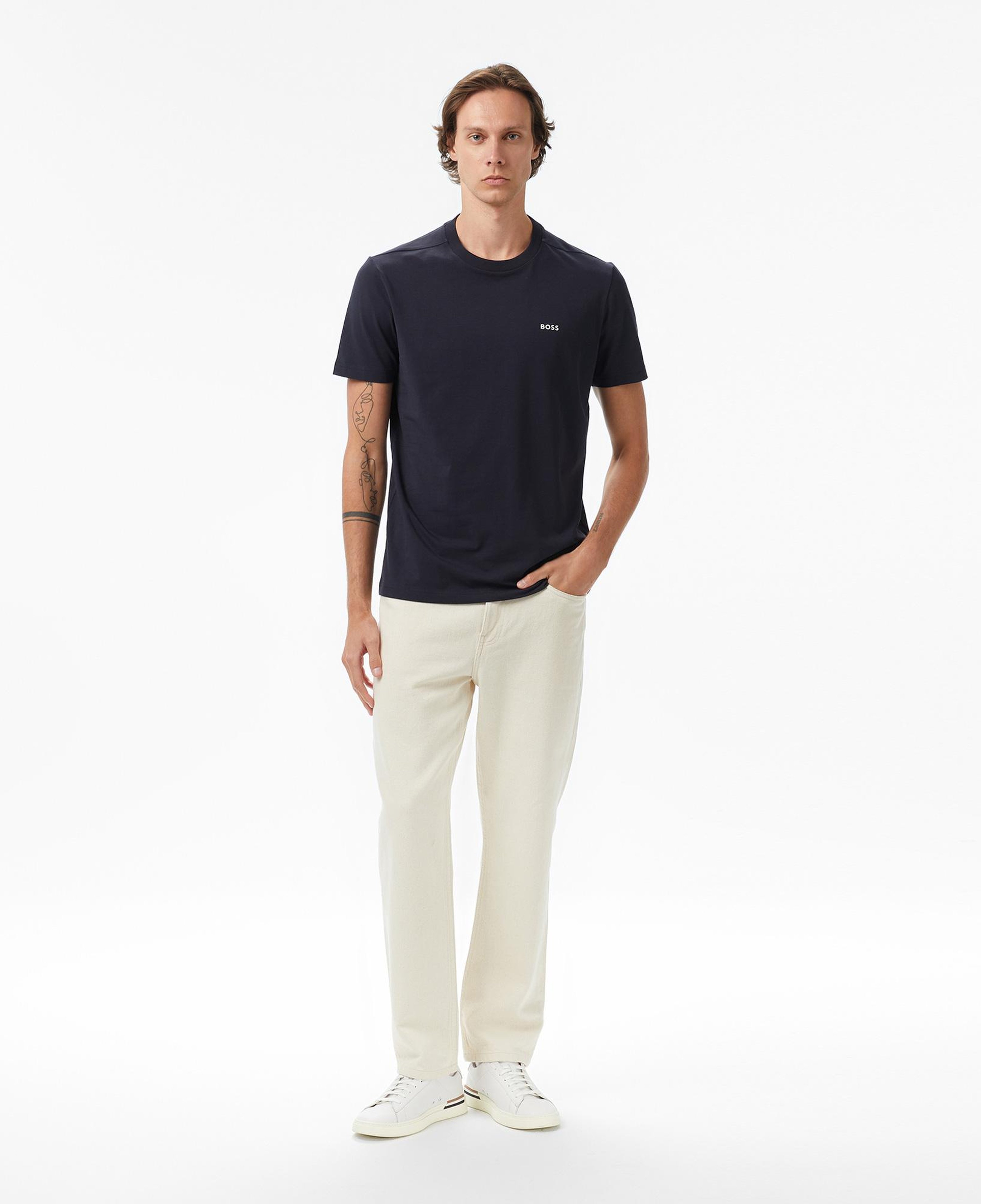 Boss Erkek Mavi T-Shirt