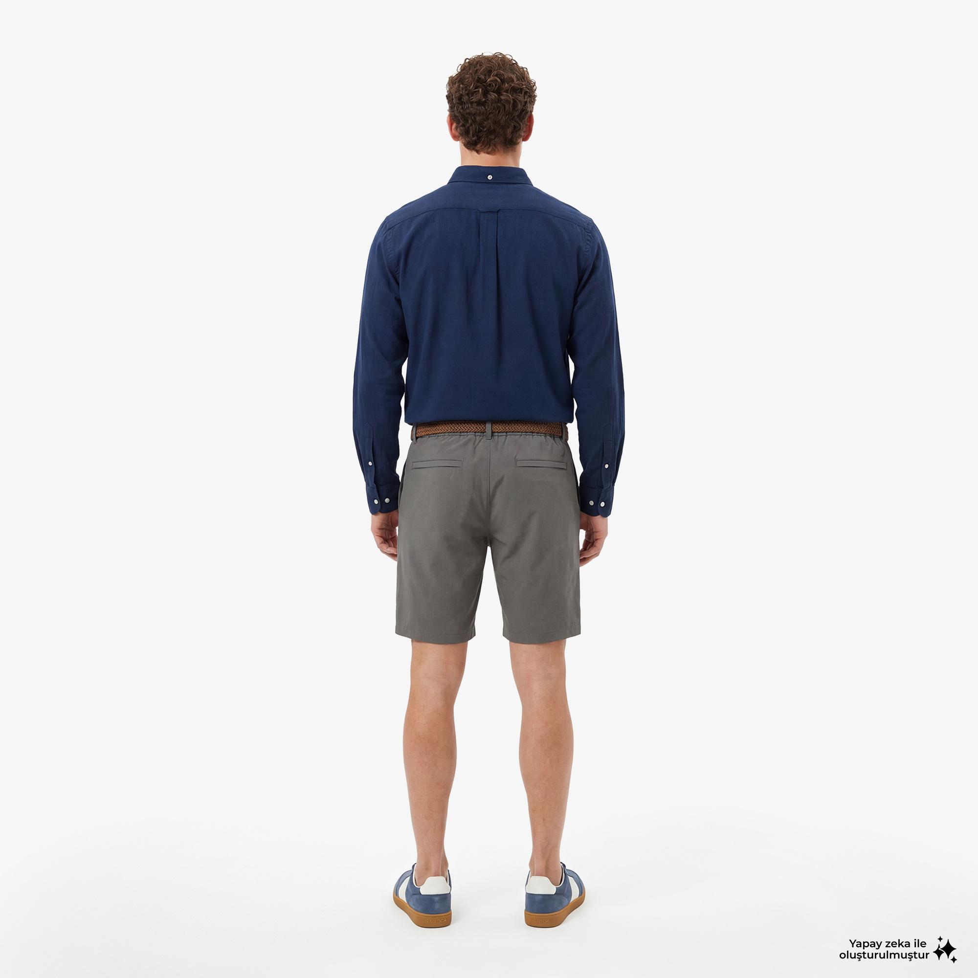 Nautica Erkek Gri Regular Fit Şort