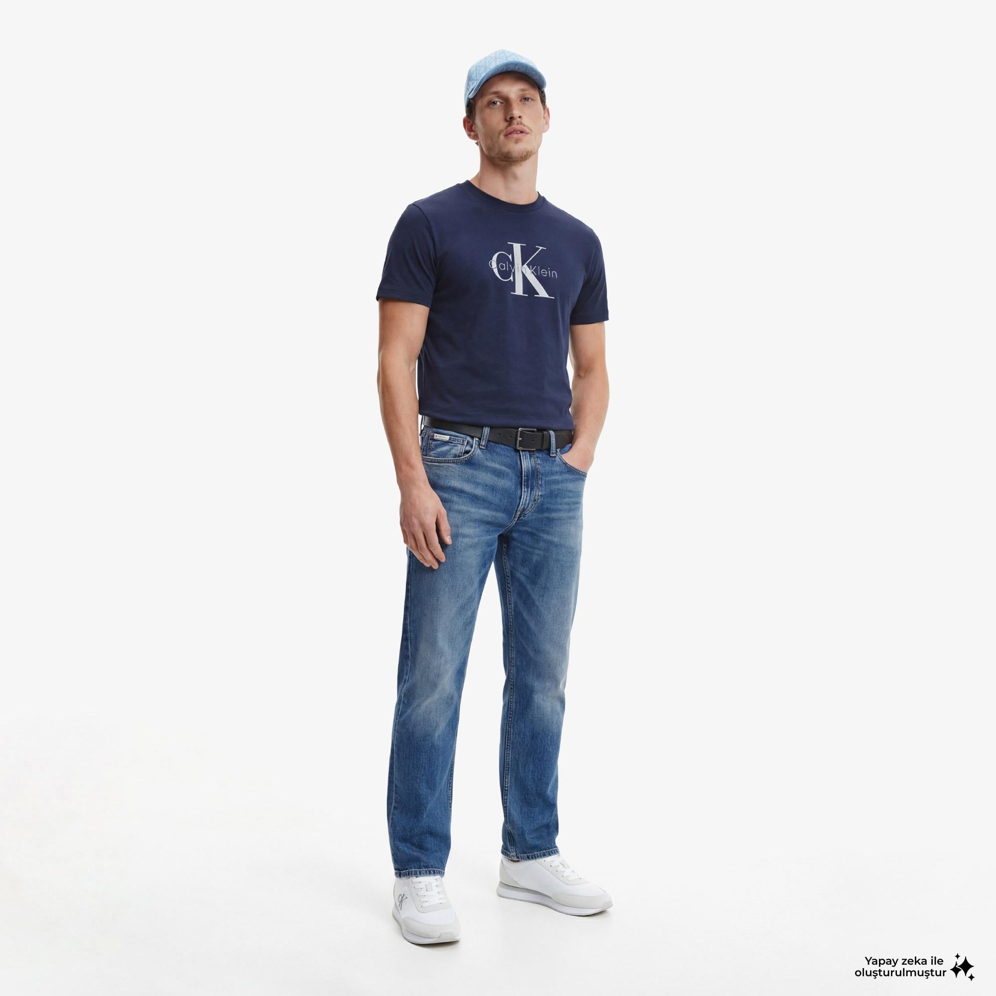 Calvin Klein Hero Monologo 20S Erkek Mavi T-Shirt