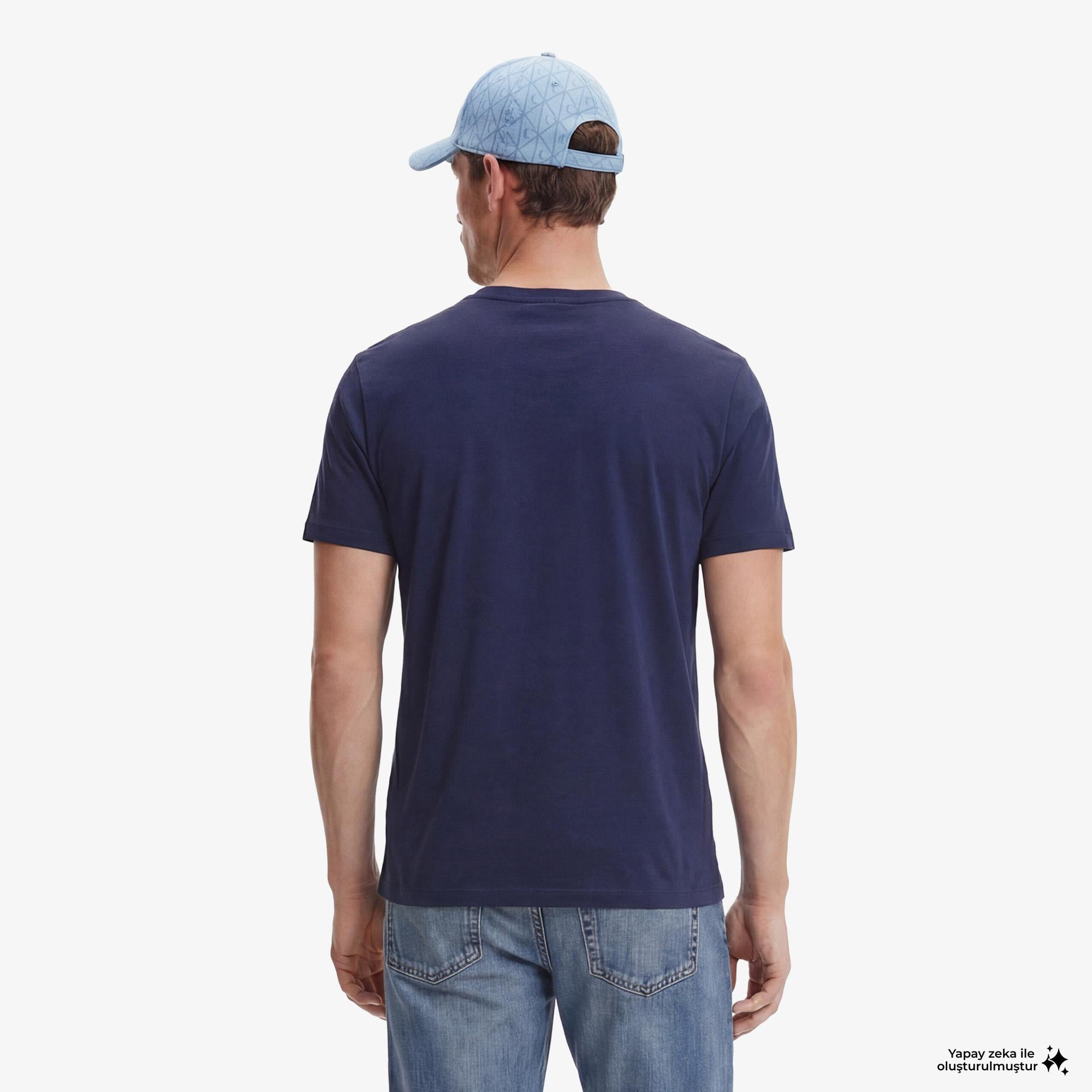 Calvin Klein Hero Monologo 20S Erkek Mavi T-Shirt