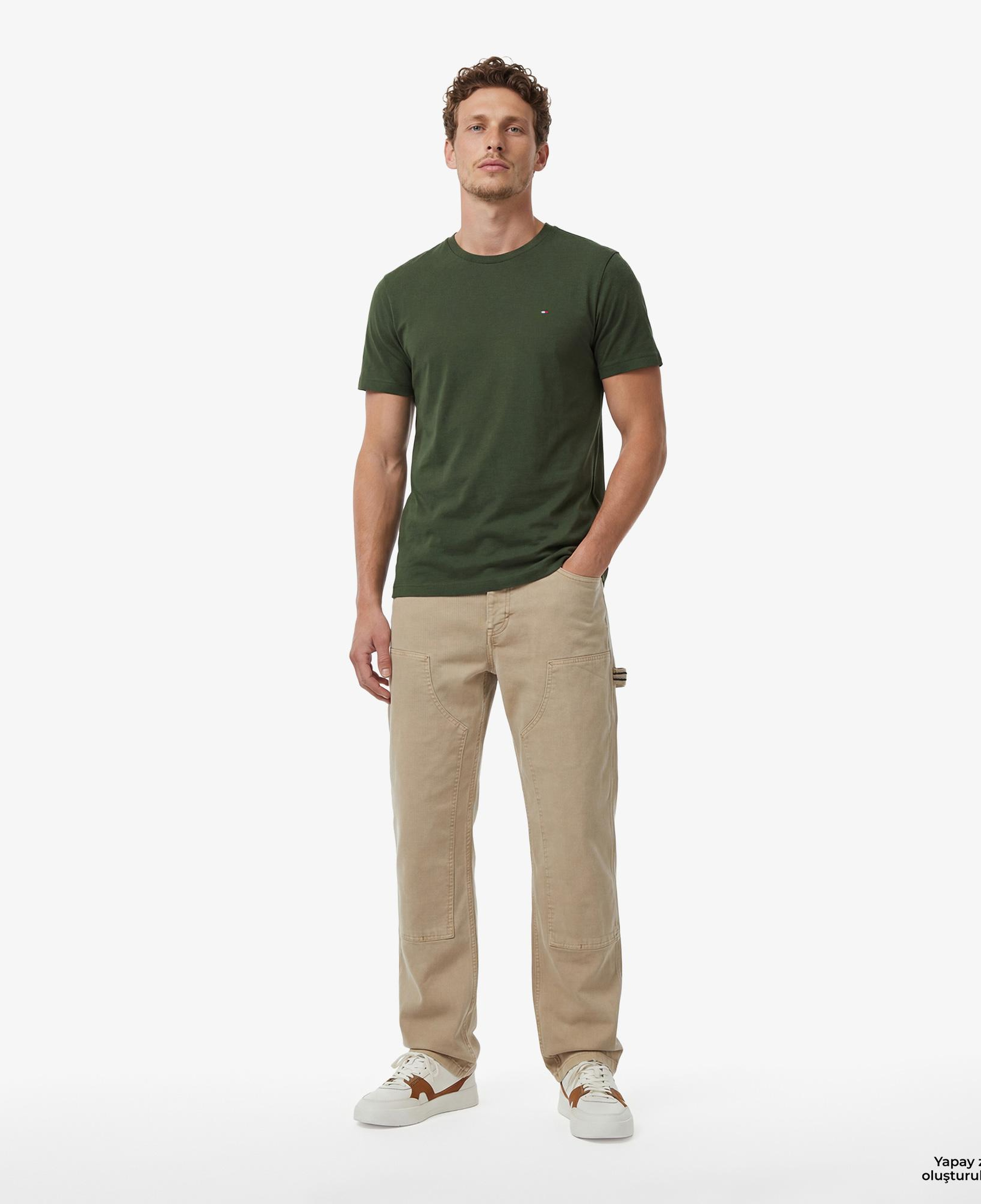Tommy Hilfiger Core Essentials Erkek Yeşil T-Shirt