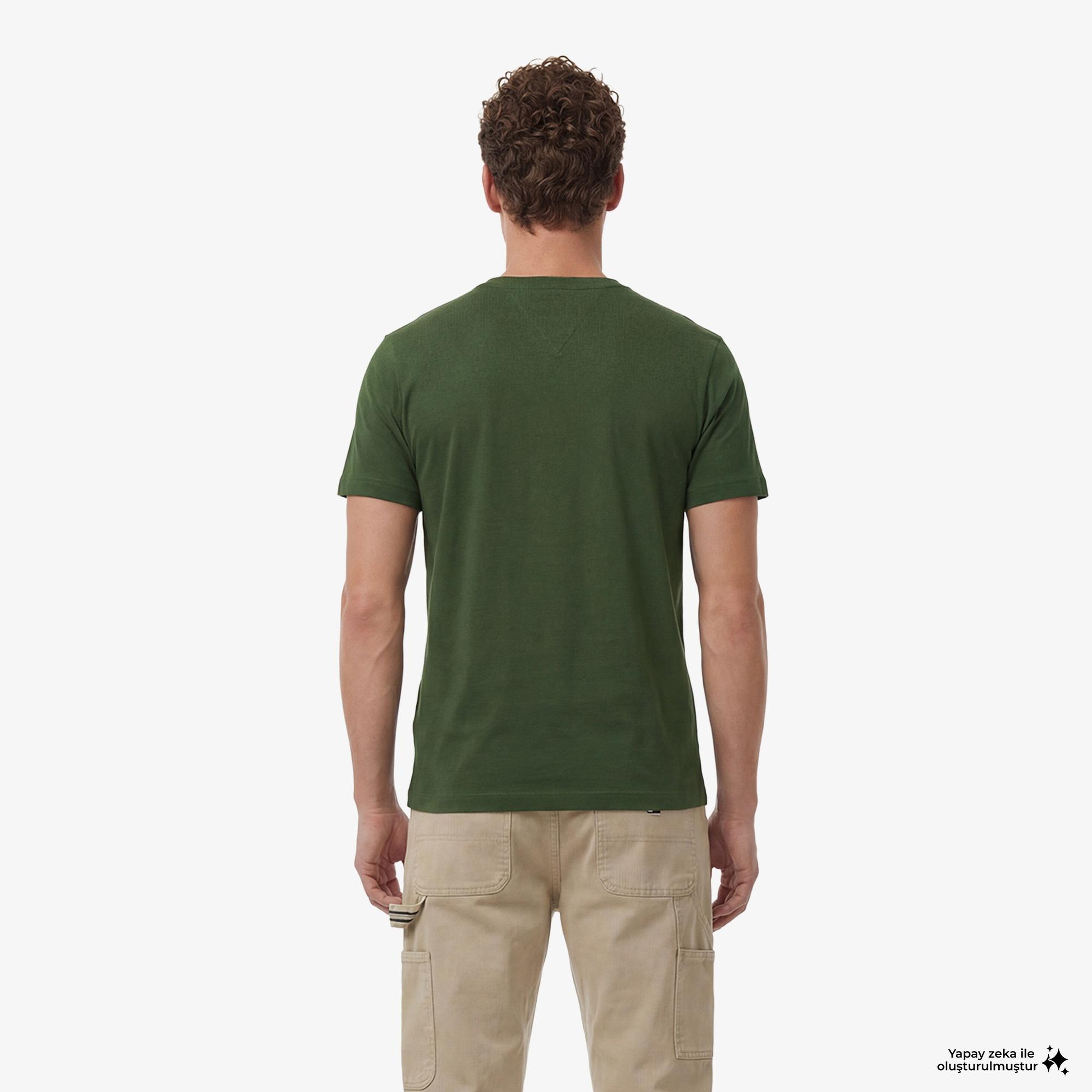 Tommy Hilfiger Core Essentials Erkek Yeşil T-Shirt