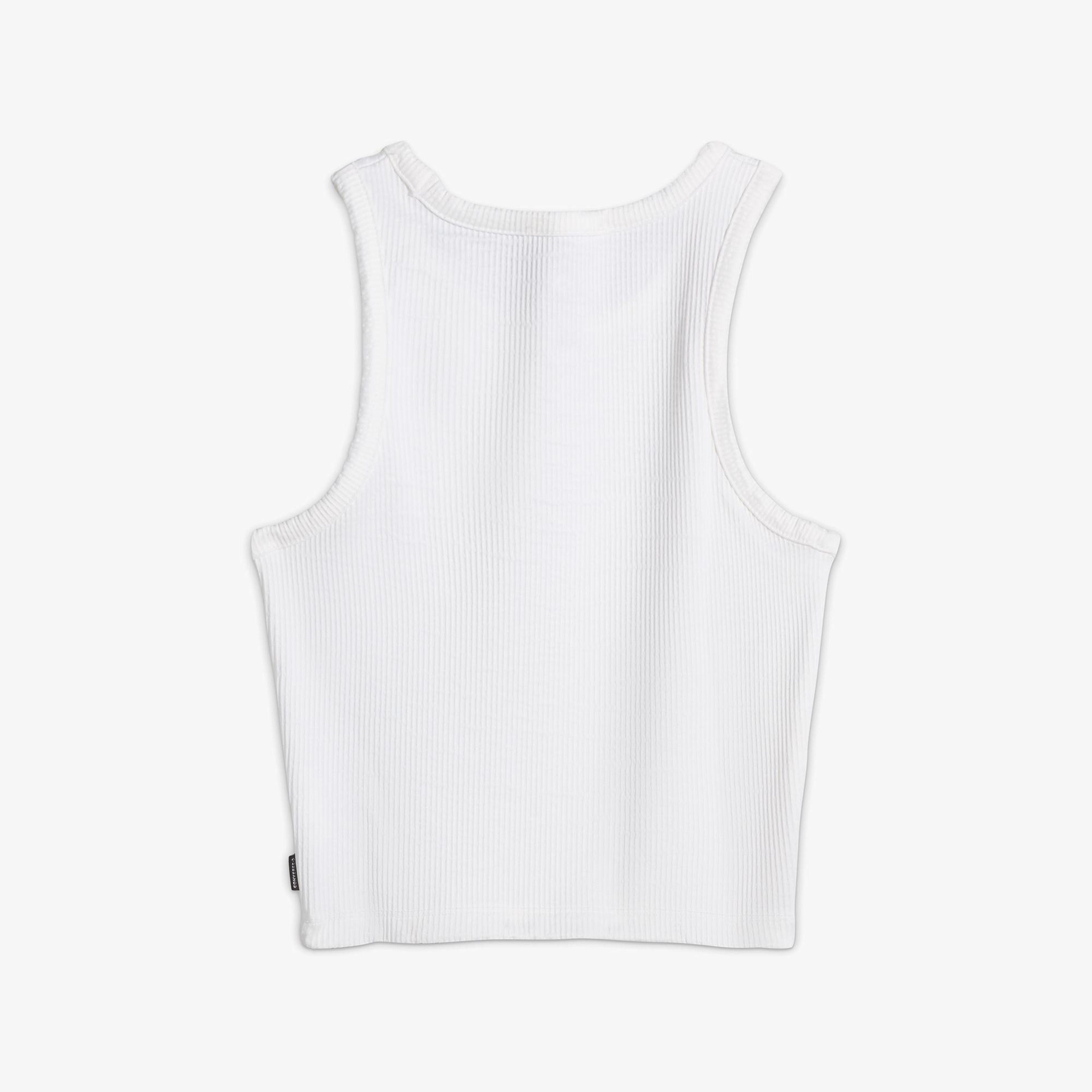 Converse Ribbed Knit Kadın Beyaz T-Shirt