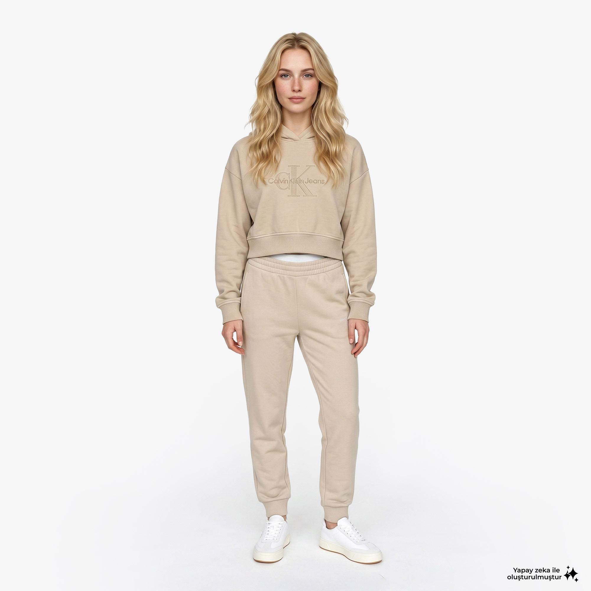 Calvin Klein Kadın Sarı Sweatshirt